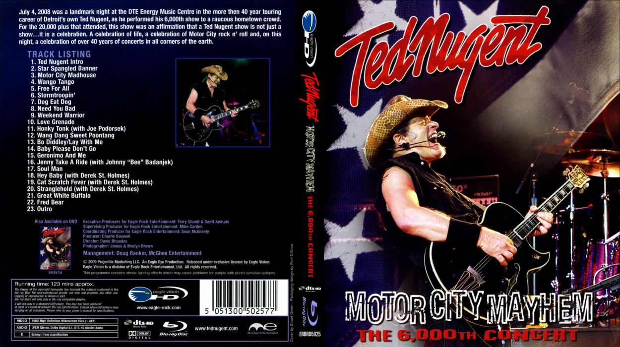 TED NUGENT hard rock classic concert poster h wallpaperx1760