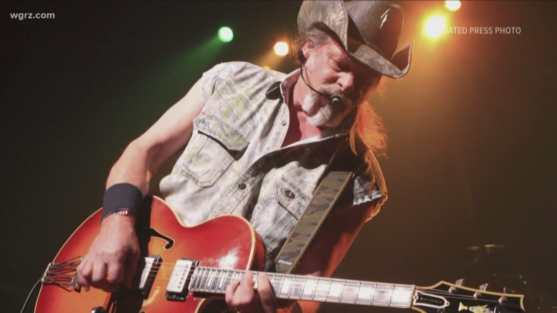 Ted Nugent performing at Riviera Theatre in August