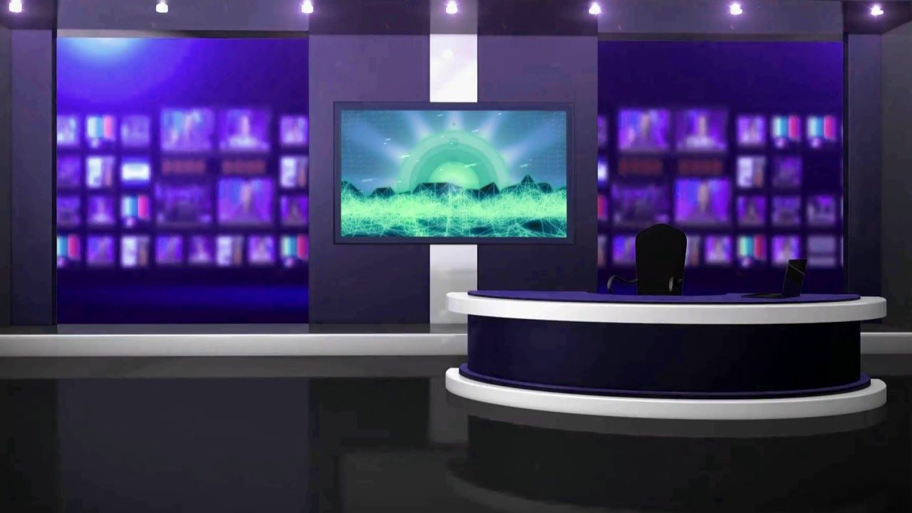 Virtual Studio Green Screen Video, TV Studio Background Animation. Greenscreen, Studio background, Virtual studio