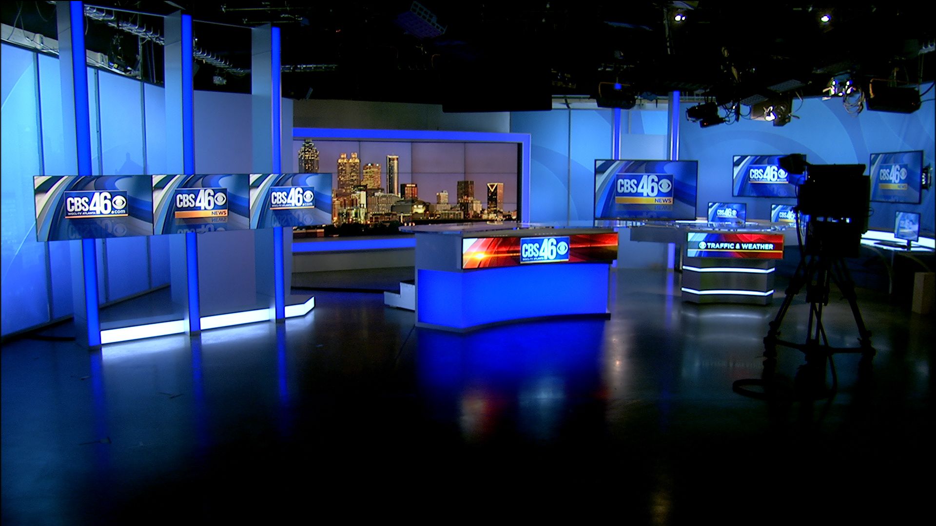 CBS46 Atlanta, Debuts New News Set: FX Design Group Designed and Built