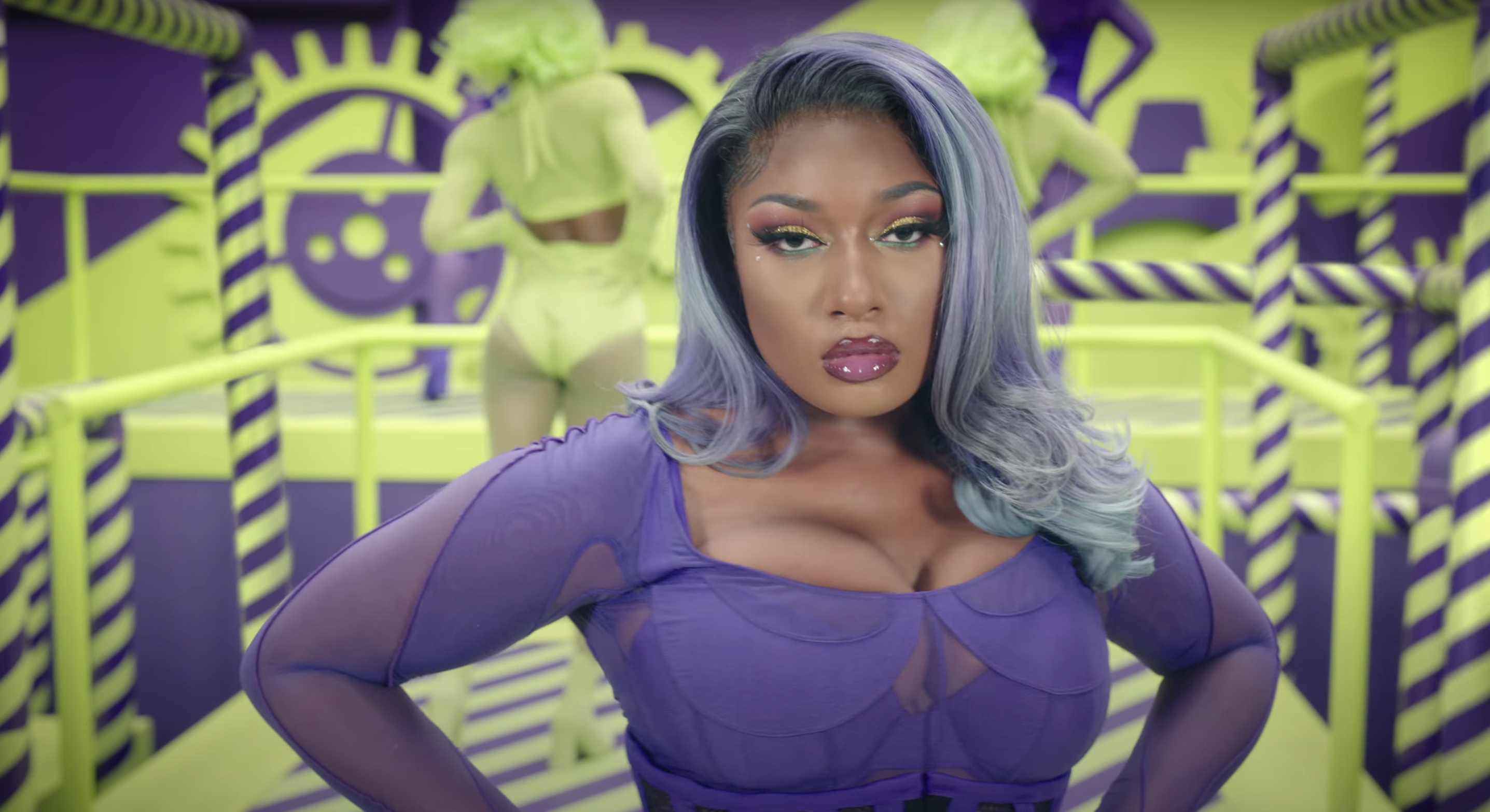 The Best Hair, Makeup, and Nail Looks in Cardi B and Megan Thee Stallion's New 'WAP' Video