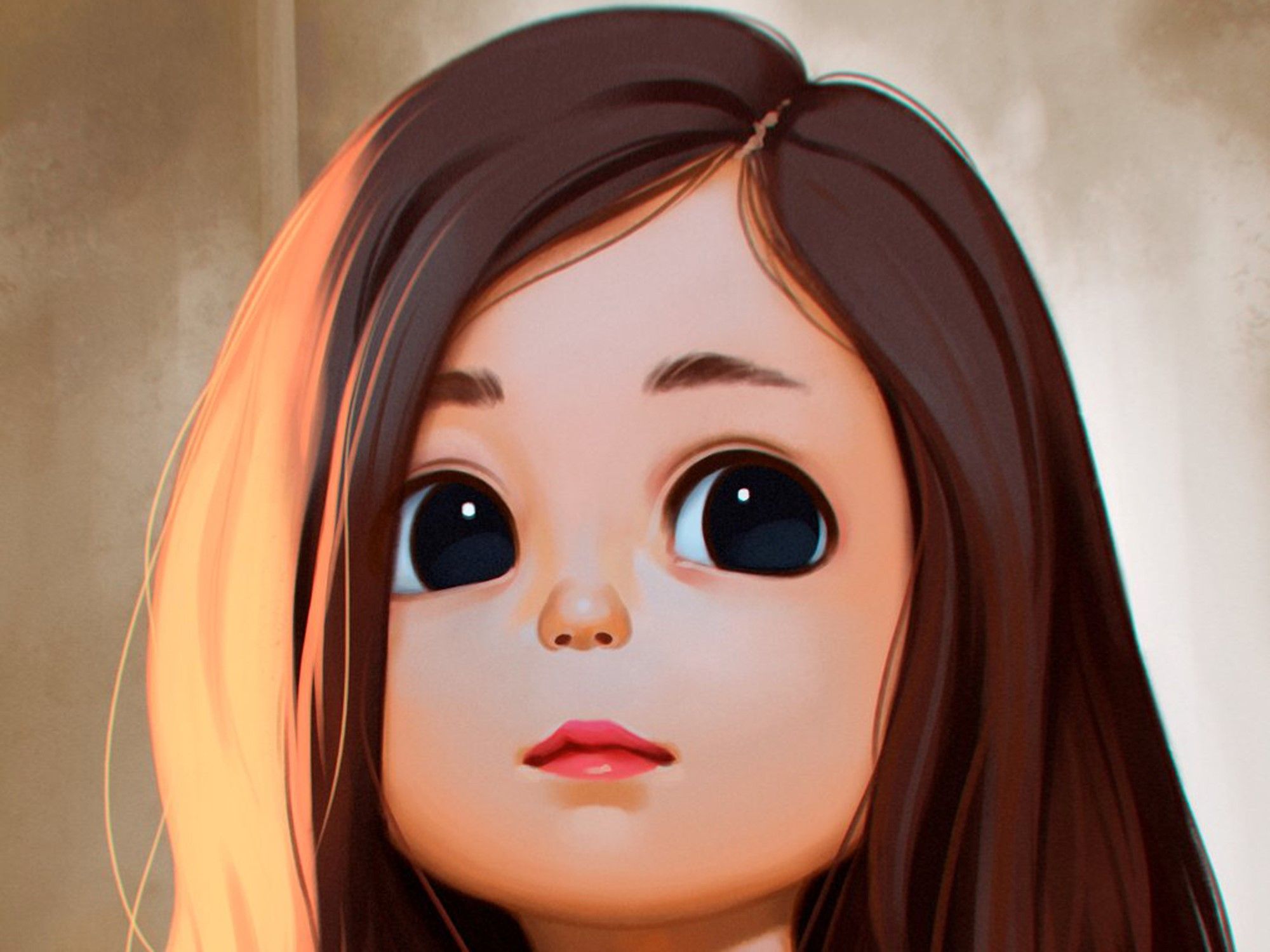 Wallpaper Cute Girl Cartoon Gudang Gambar