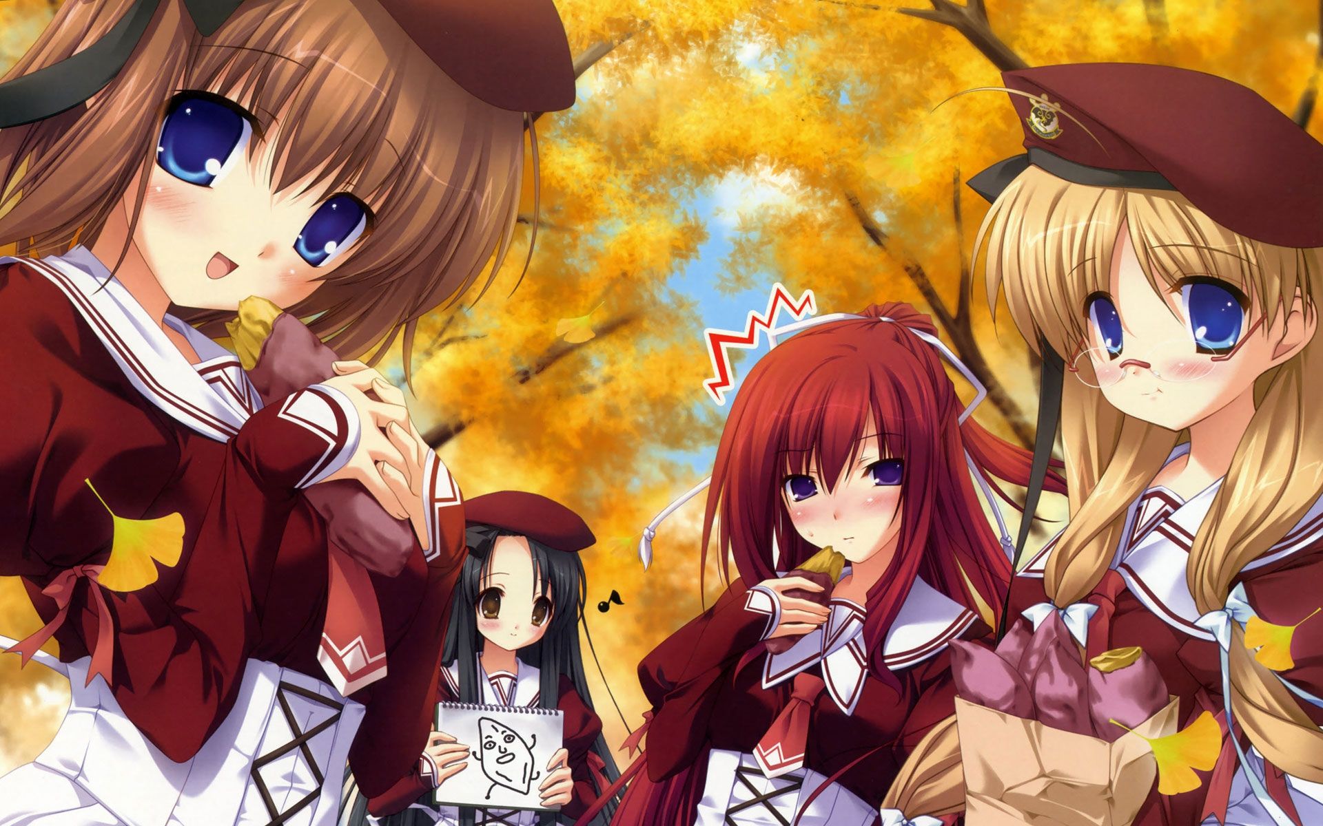 Anime Thanksgiving Girls Wallpapers Wallpaper Cave 8948