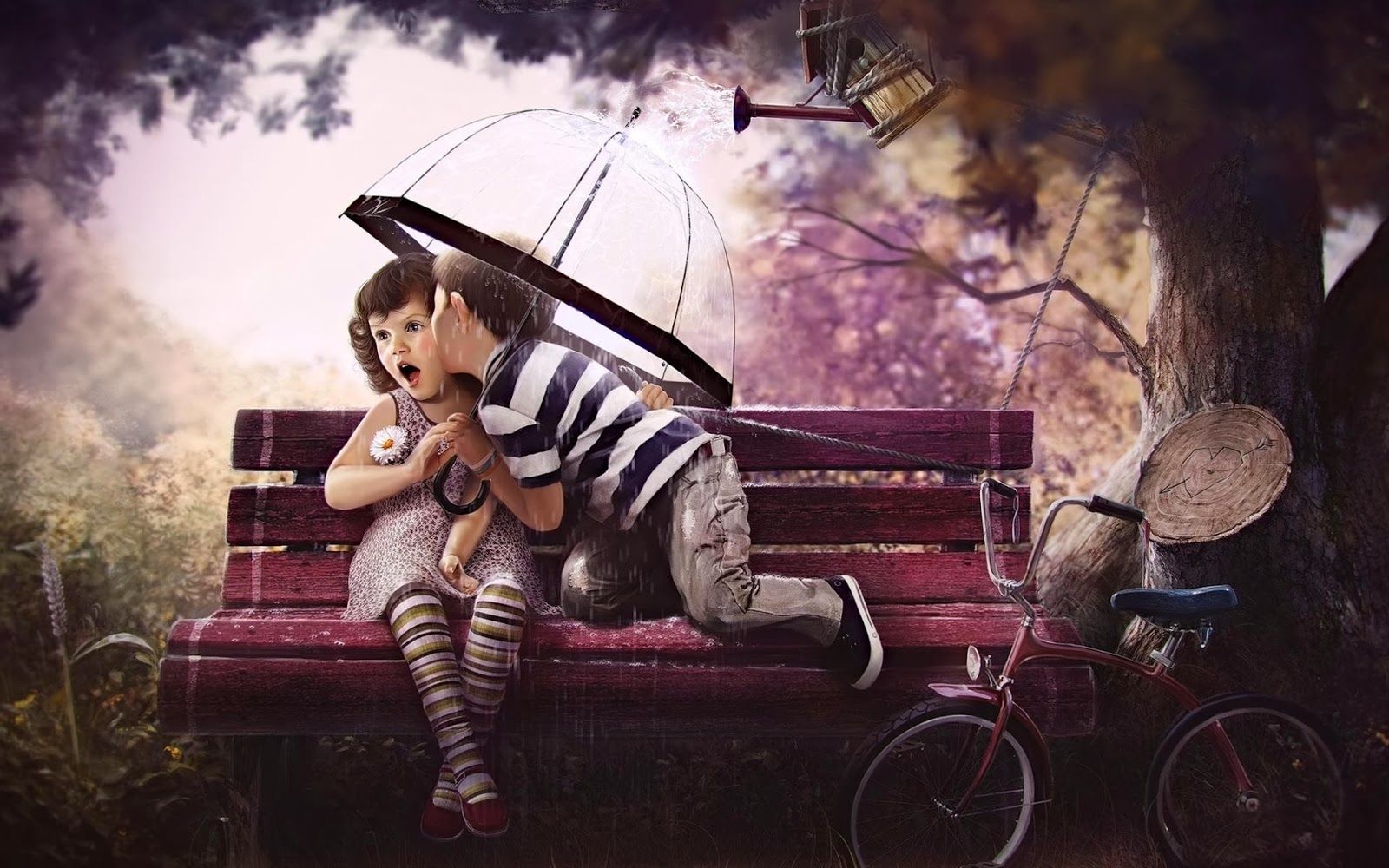 Cute Little Love Couple Picture HD Free Download
