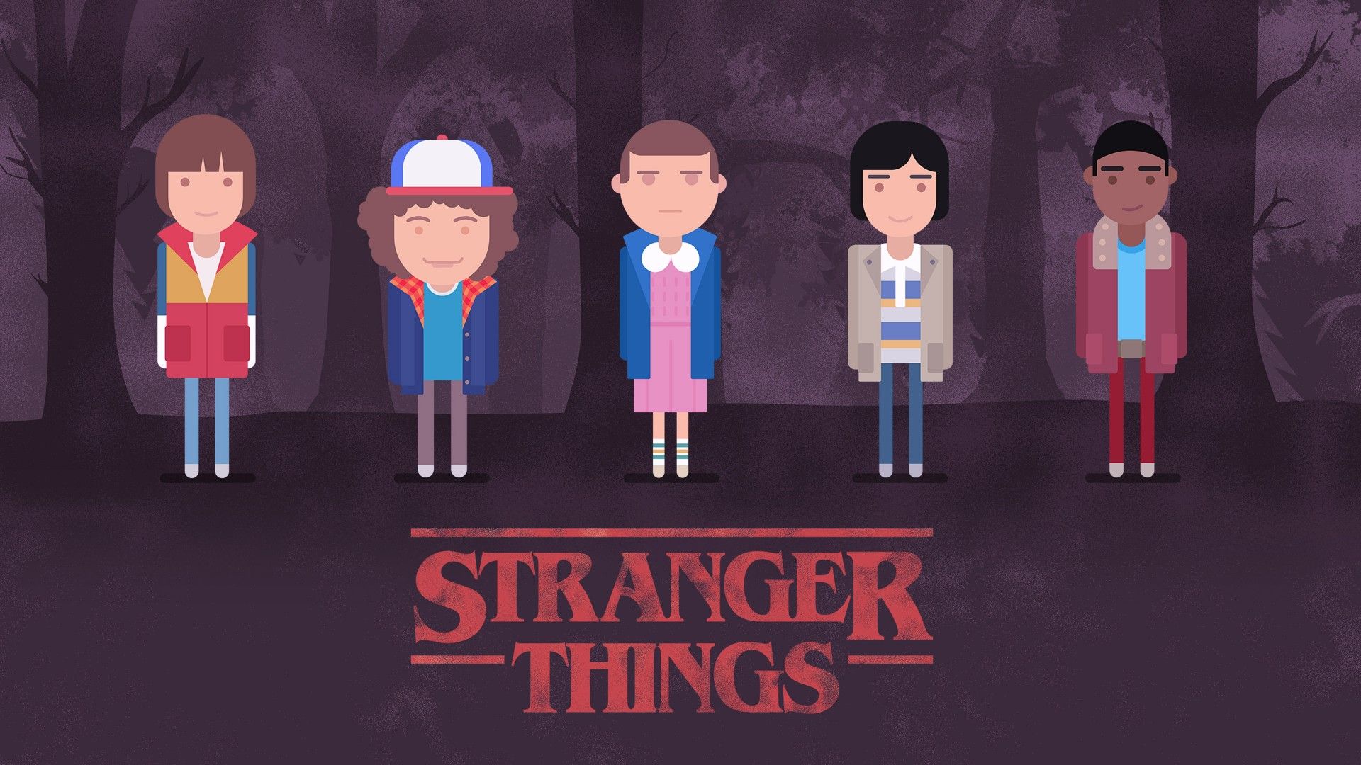 Wallpaper Stranger Things, season TV Series, art, poster, 4k, Movies