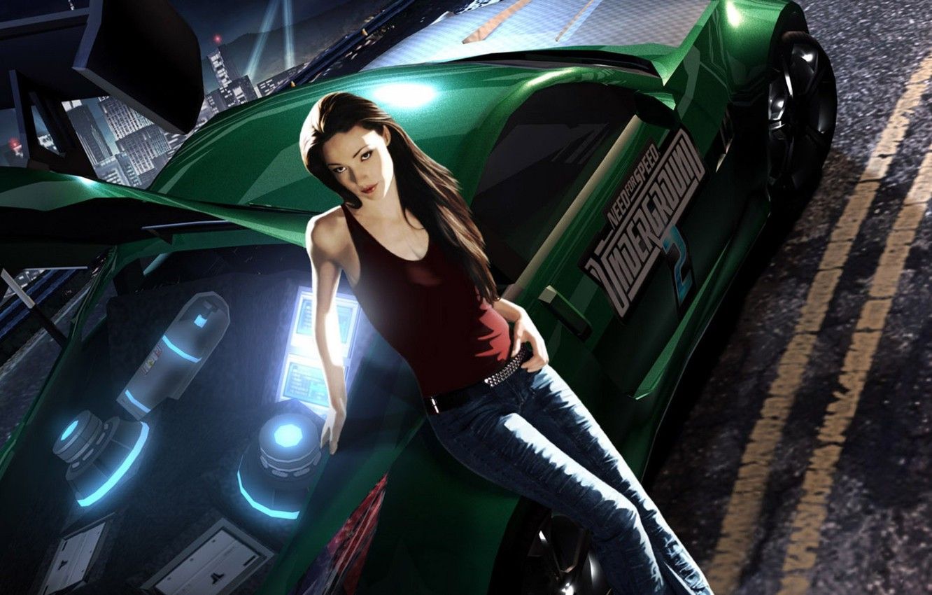 Wallpaper Girl, Machine, Girl, Car, NFS, Game, Need For Speed, Underground - for desktop, section игры