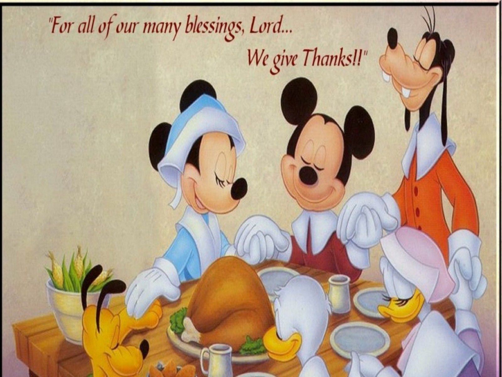 happy thanksgiving mickey mouse