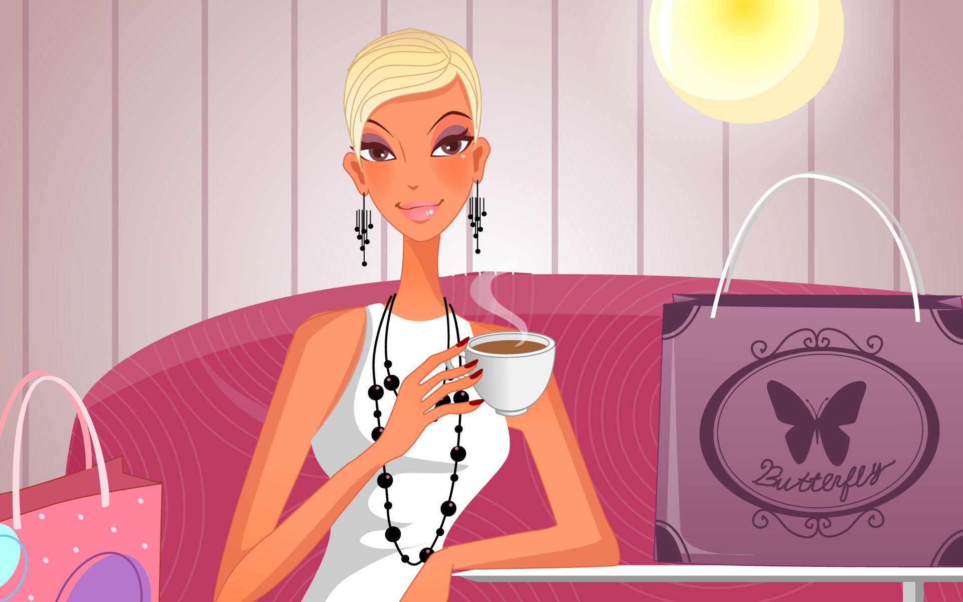 Fashion Illustration Women Wallpaper 17559