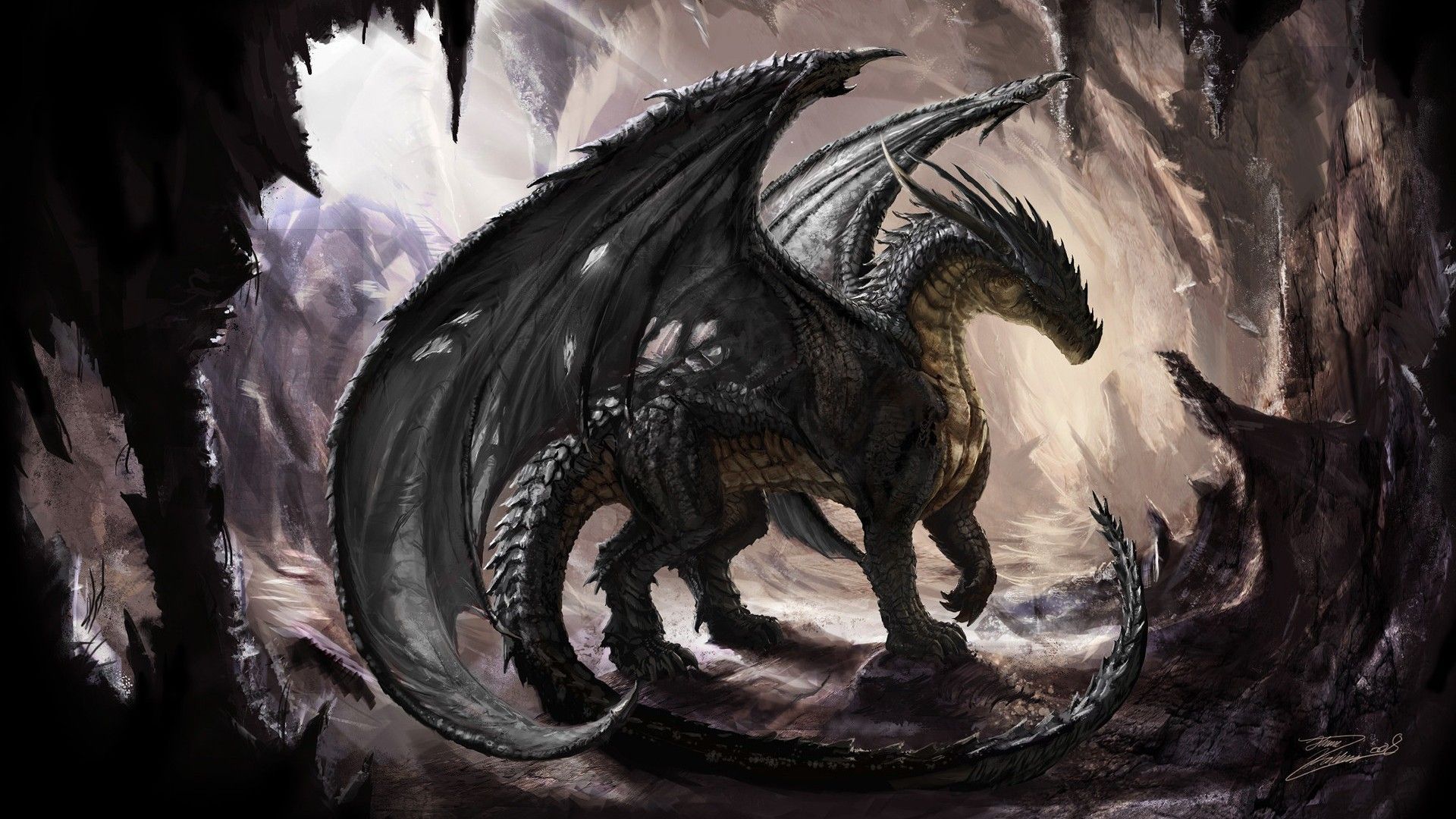 Gothic Dragon Wallpaper Free Gothic Dragon Background