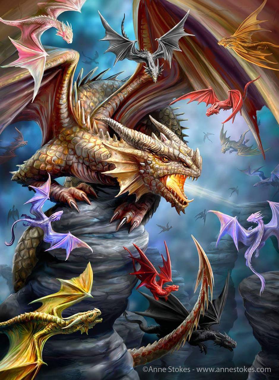 Anne Stokes dragons wallpaper