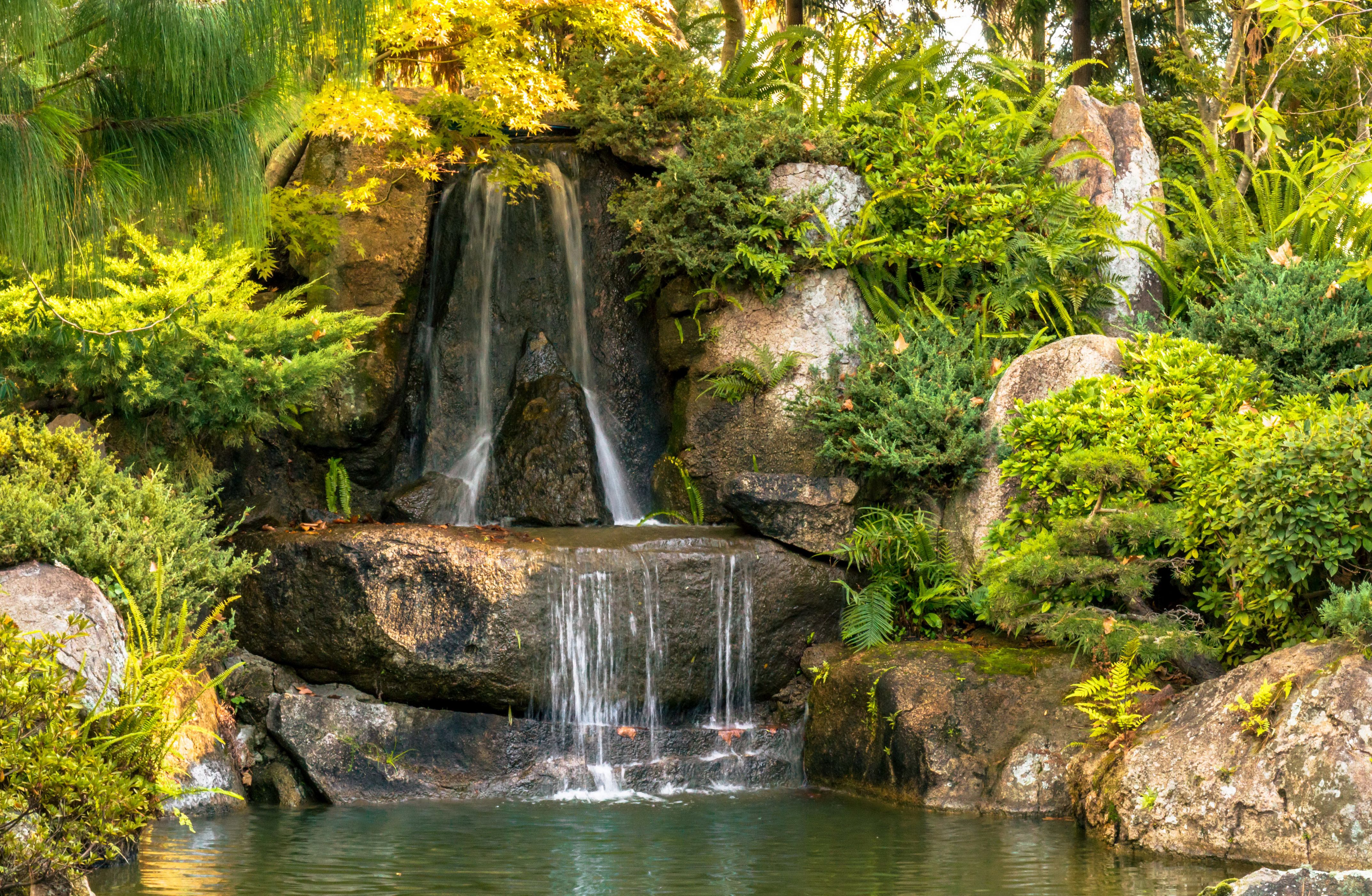 Image Montevideo Uruguay Nature Waterfalls park stone 4290x2800