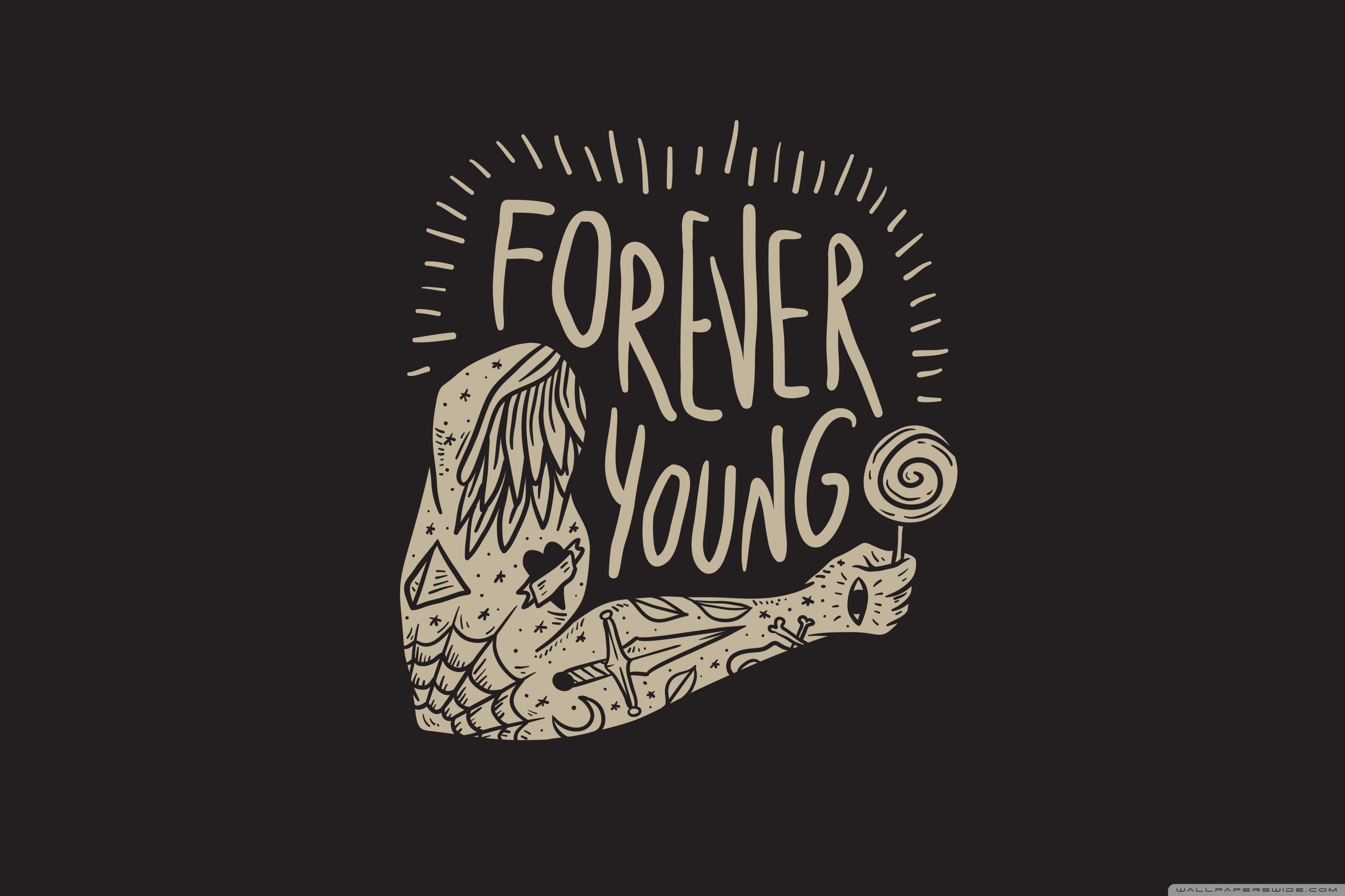 Forever Young Ultra HD Desktop Background Wallpaper for: Widescreen & UltraWide Desktop & Laptop, Multi Display, Dual Monitor, Tablet