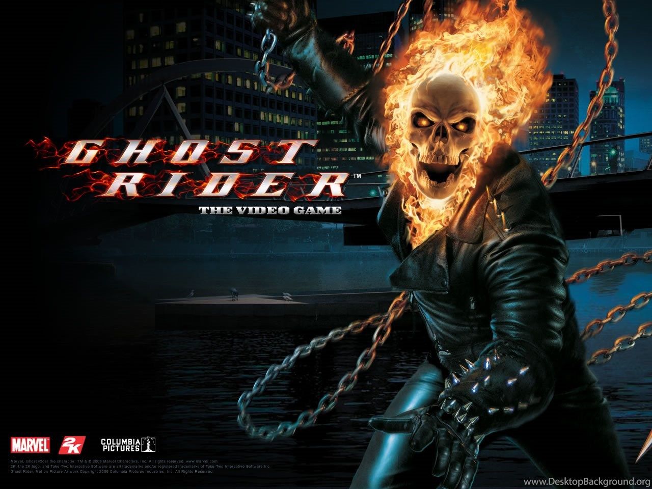 Desktop Wallpaper · Gallery · Games · Ghost Rider PSP Desktop Background