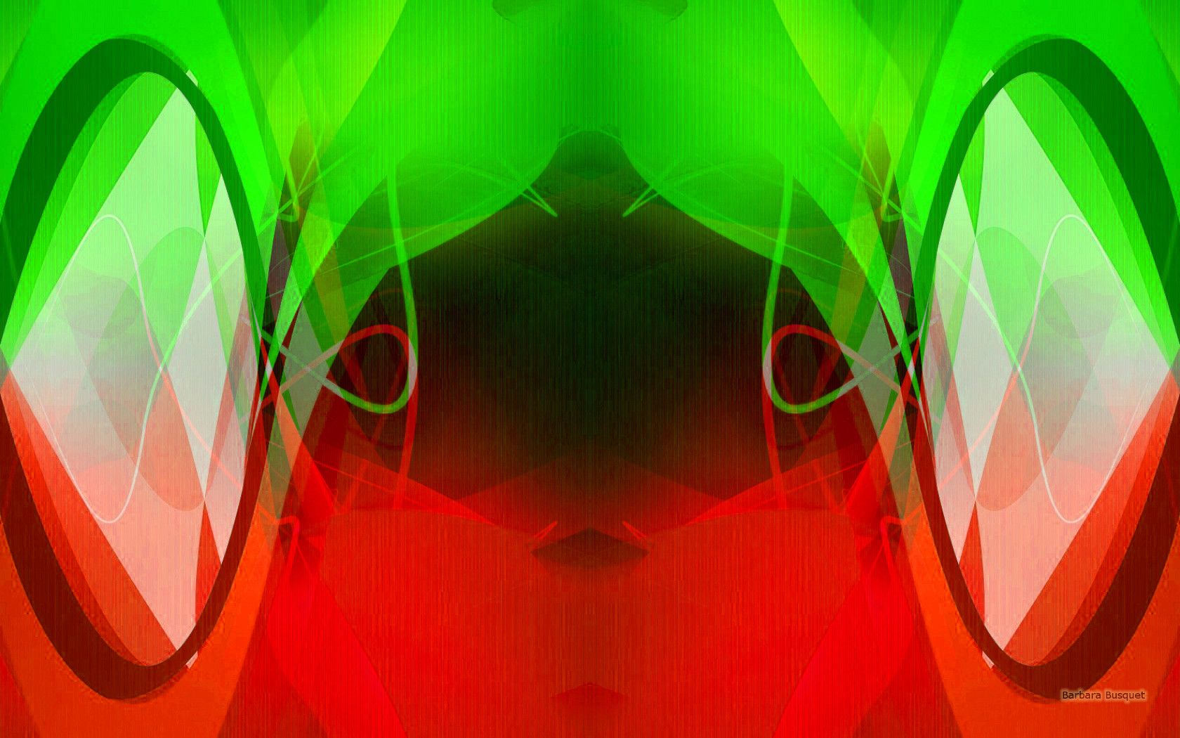 Symmetry wallpaper green red's HD Wallpaper