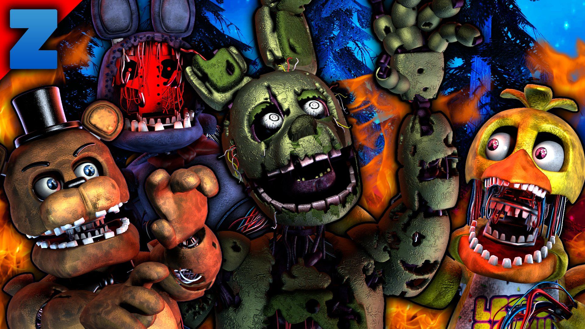 টুইটারে LunaticPlushtrap: Made an SFM version of and 's thumbnail of their newest SICK animation!