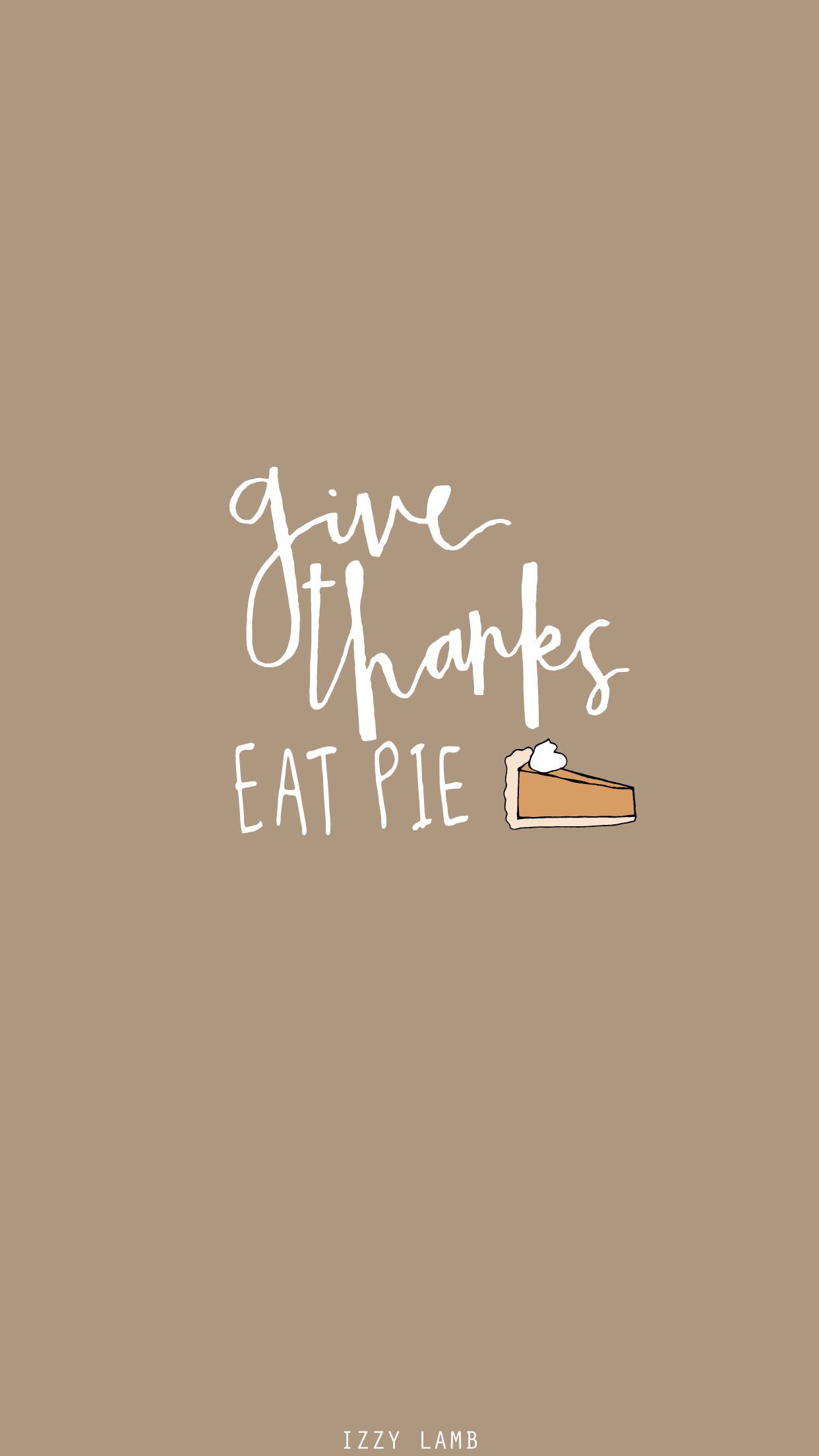 Thanksgiving Minimalist Wallpaper