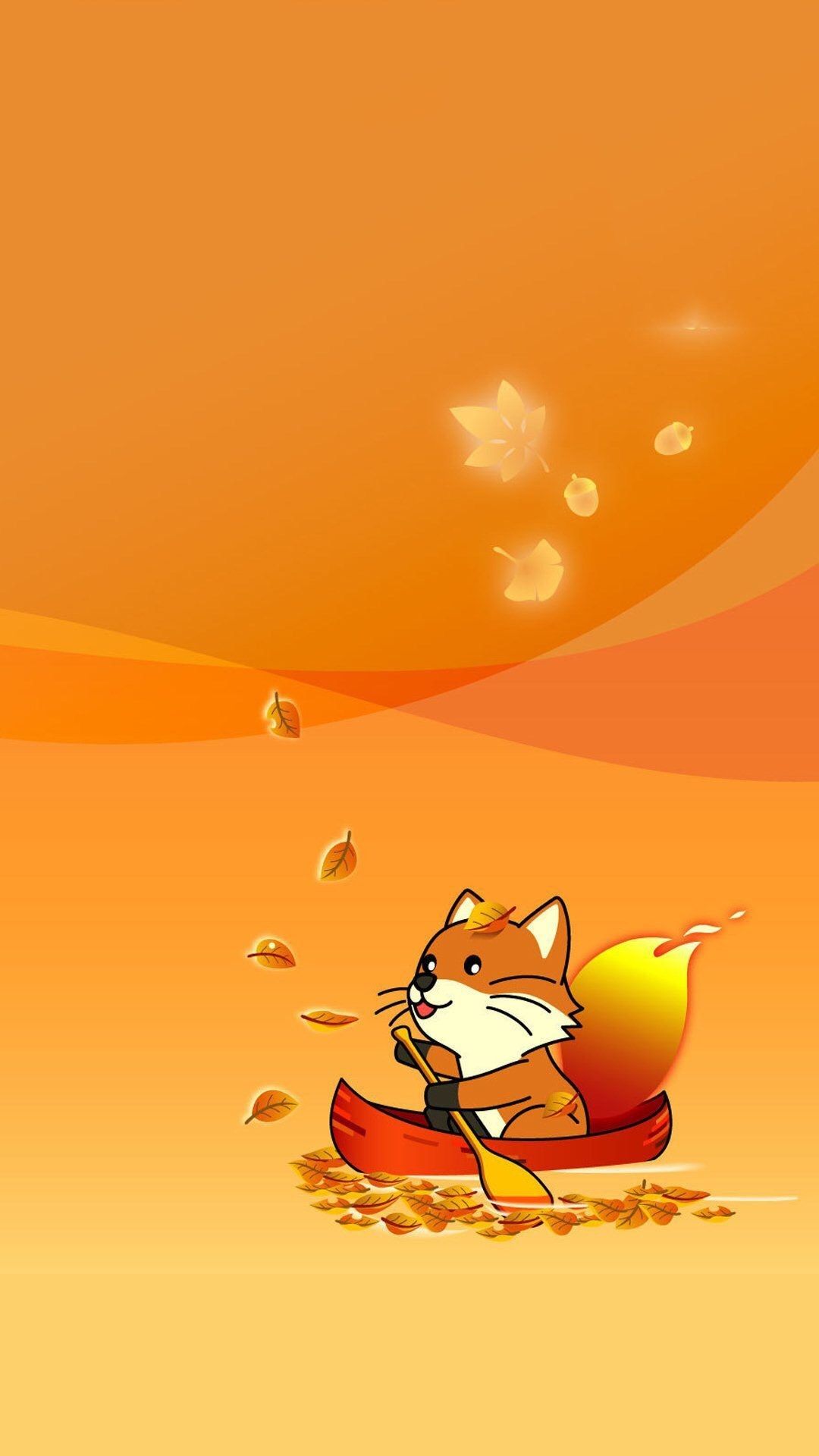 Fall Cute Fox Wallpaper