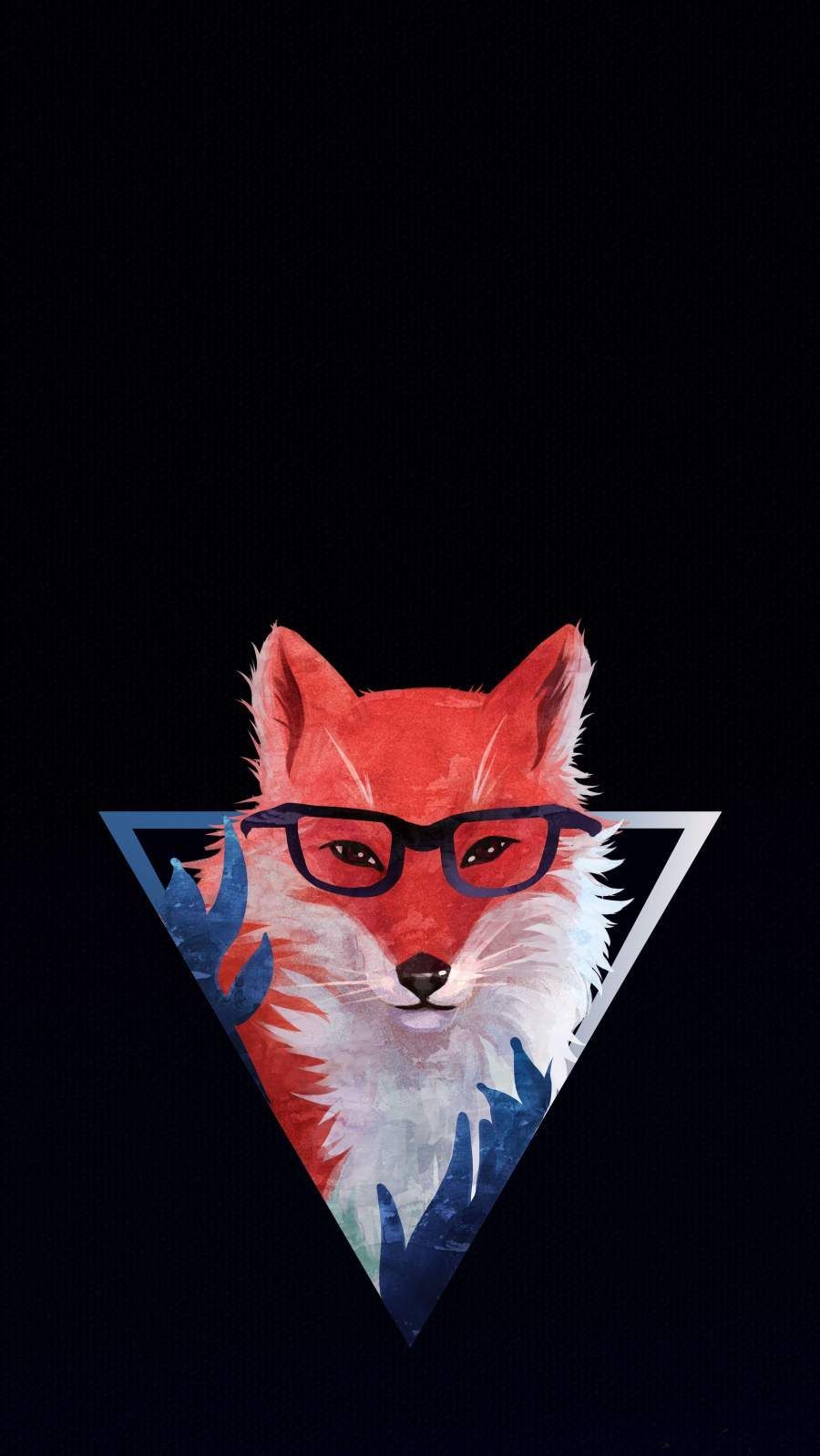 Triangle Fox Wallpaper. Red fox art, Wallpaper iphone cute, Disney wallpaper