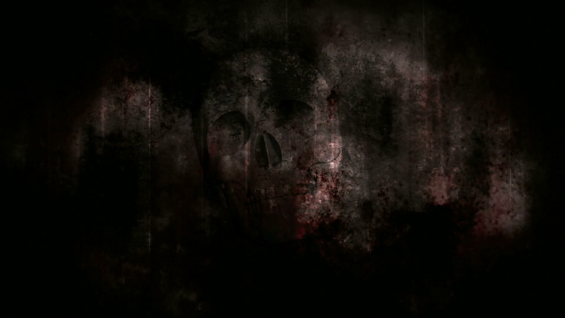Dark horror grunge strobe skull Motion Background