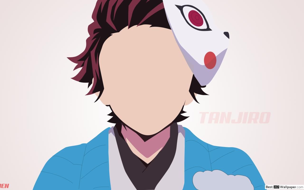 Tanjiro minimalist HD wallpaper download