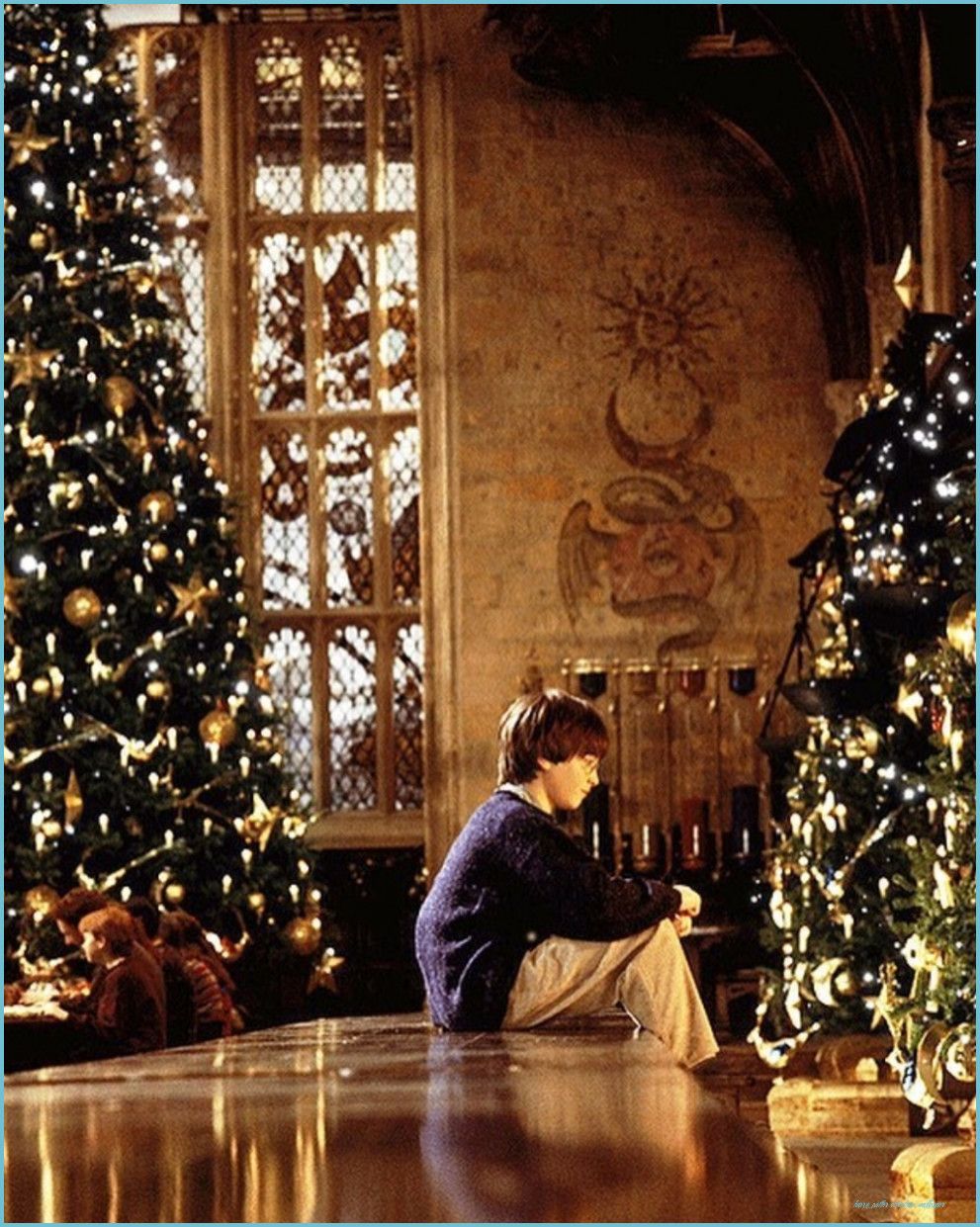 Magical Harry Potter Christmas Lockscreen Wallpaper