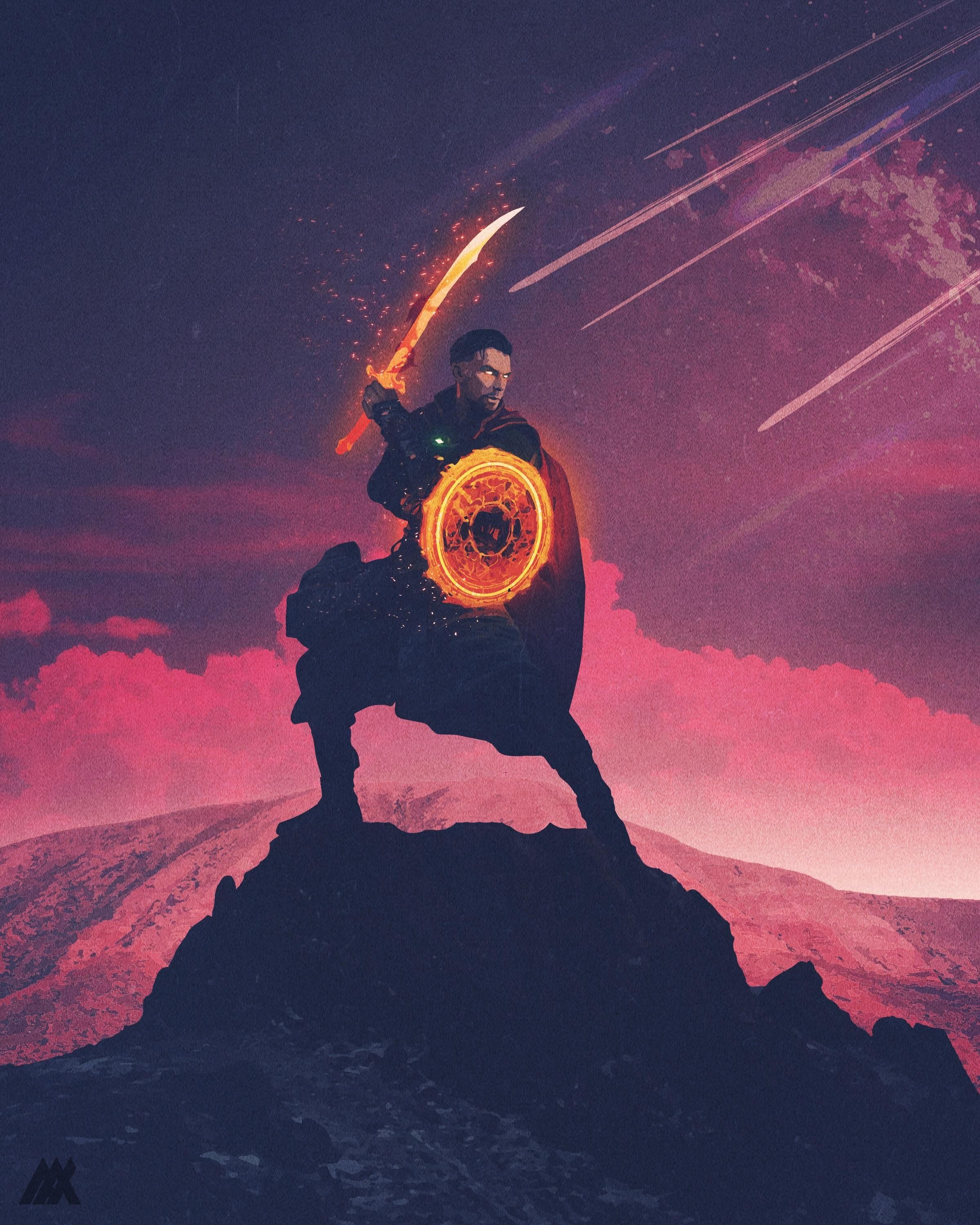 Heres another Infinity War fan art Ive done this one focusing on Doctor Strange. He was definitely a fa. Doctor strange marvel, Doctor strange, Avengers wallpaper