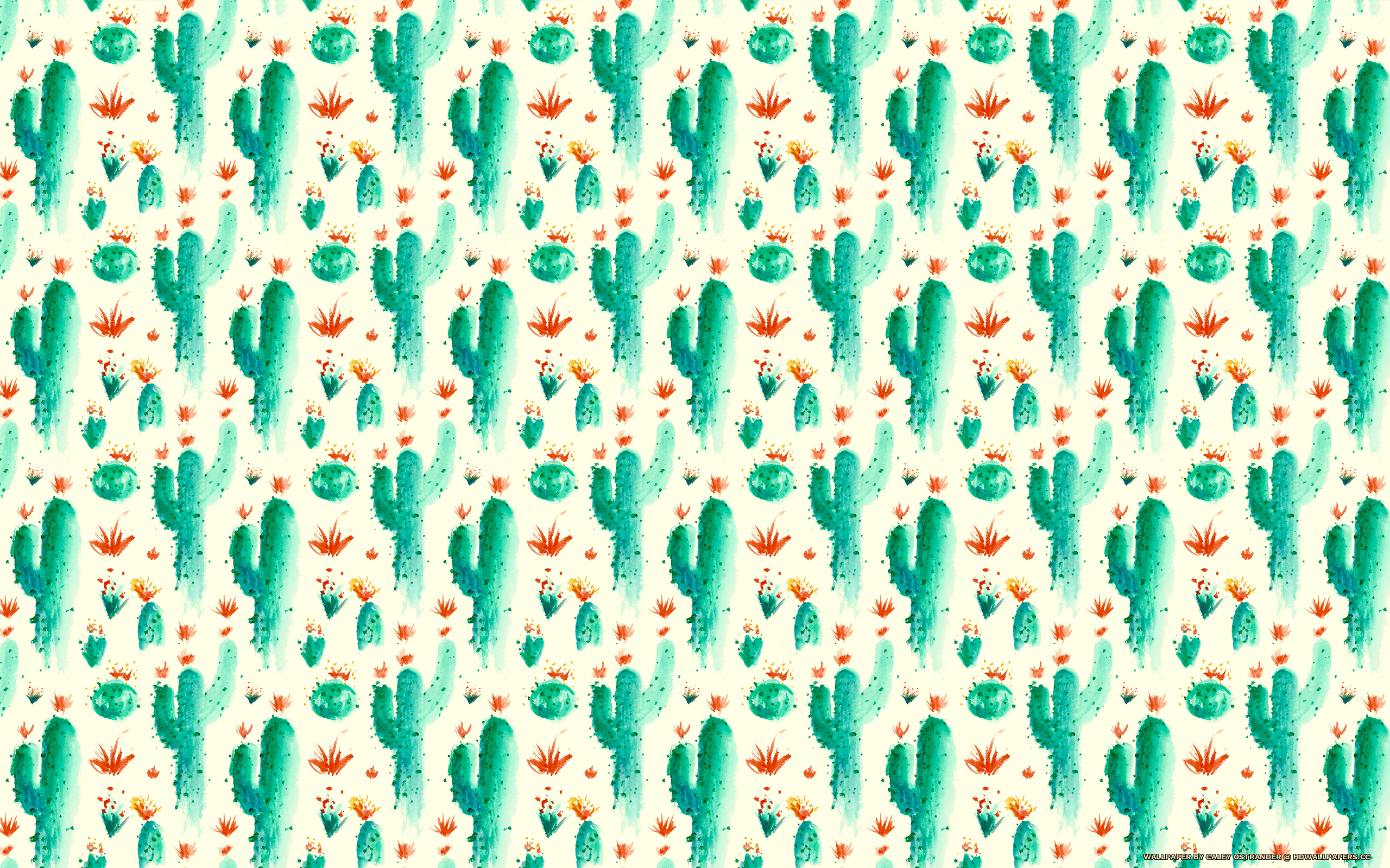 Cactus Pattern Wallpaper Patterned Desktop Background Wallpaper & Background Download
