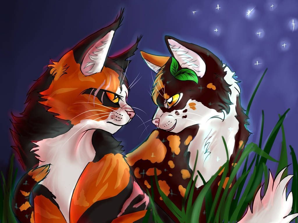 Mapleshade and Spottedleaf by Thylarin. Warrior cats fan art, Warrior cats comics, Warrior cats art