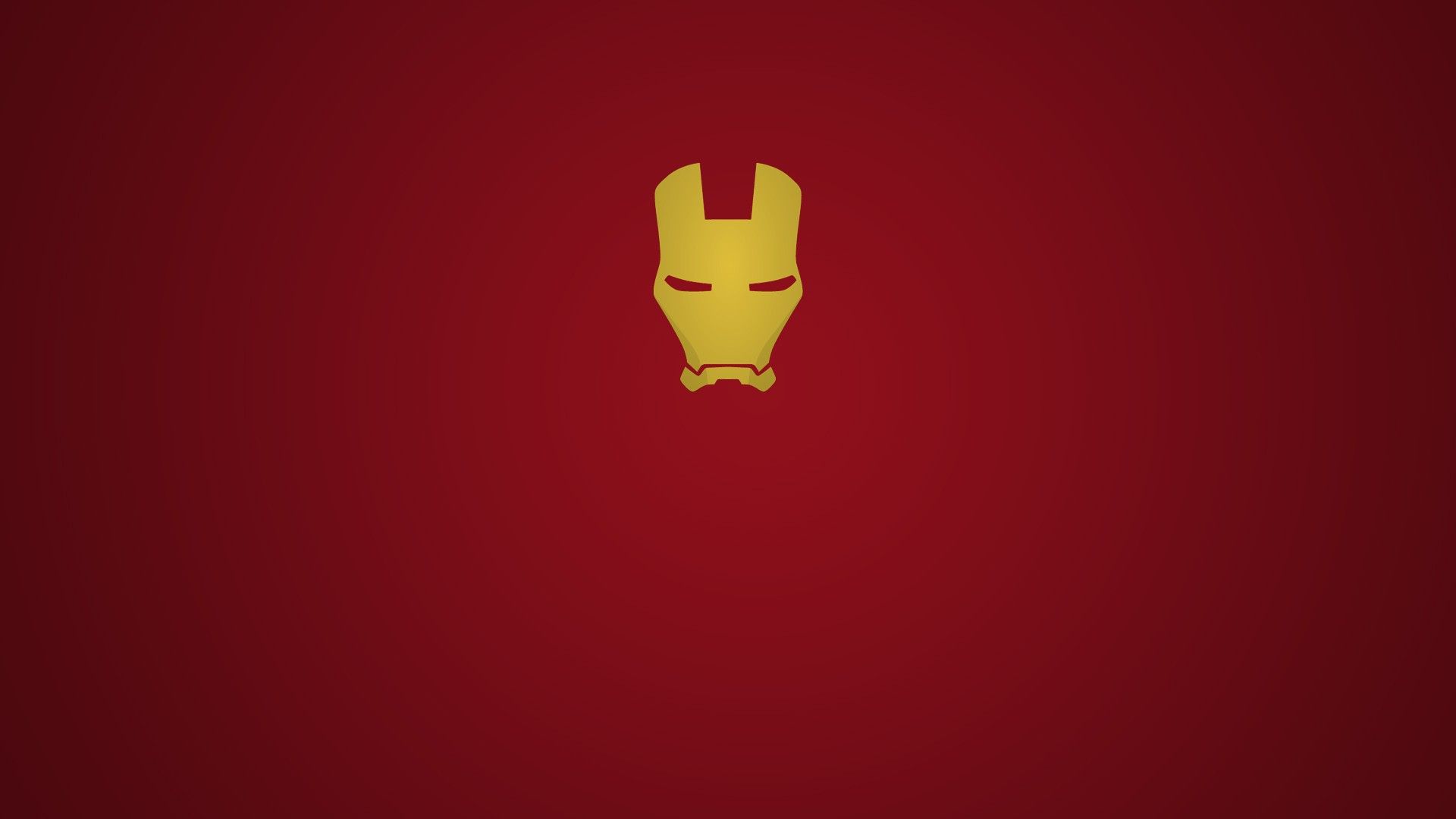 Golden Mask Iron Man, red background Desktop wallpaper 1280x800