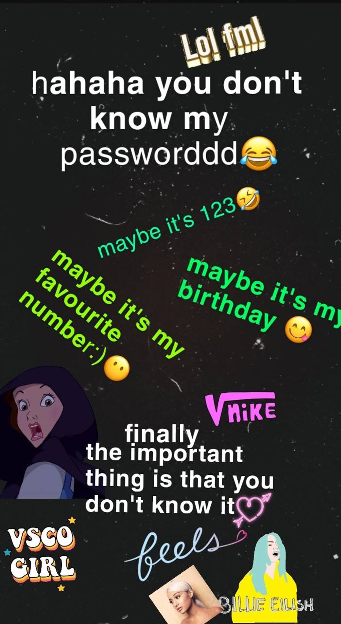 ydk my password wallpaper