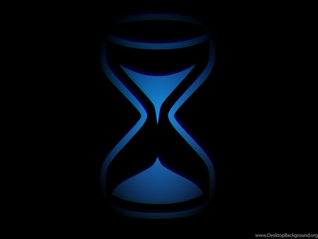 Sand Clock Sand Uhr Blau By Gehrminator Desktop Background