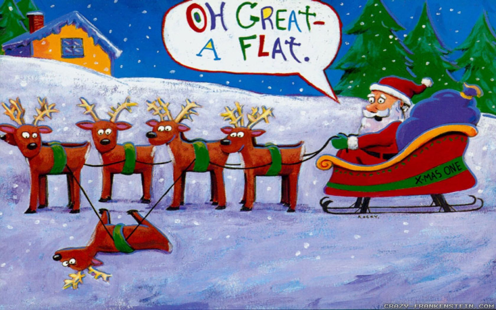 Funny Christmas wallpaper