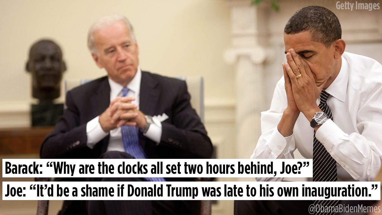 Hilarious memes imagine Joe Biden pranking incoming President Trump San Francisco