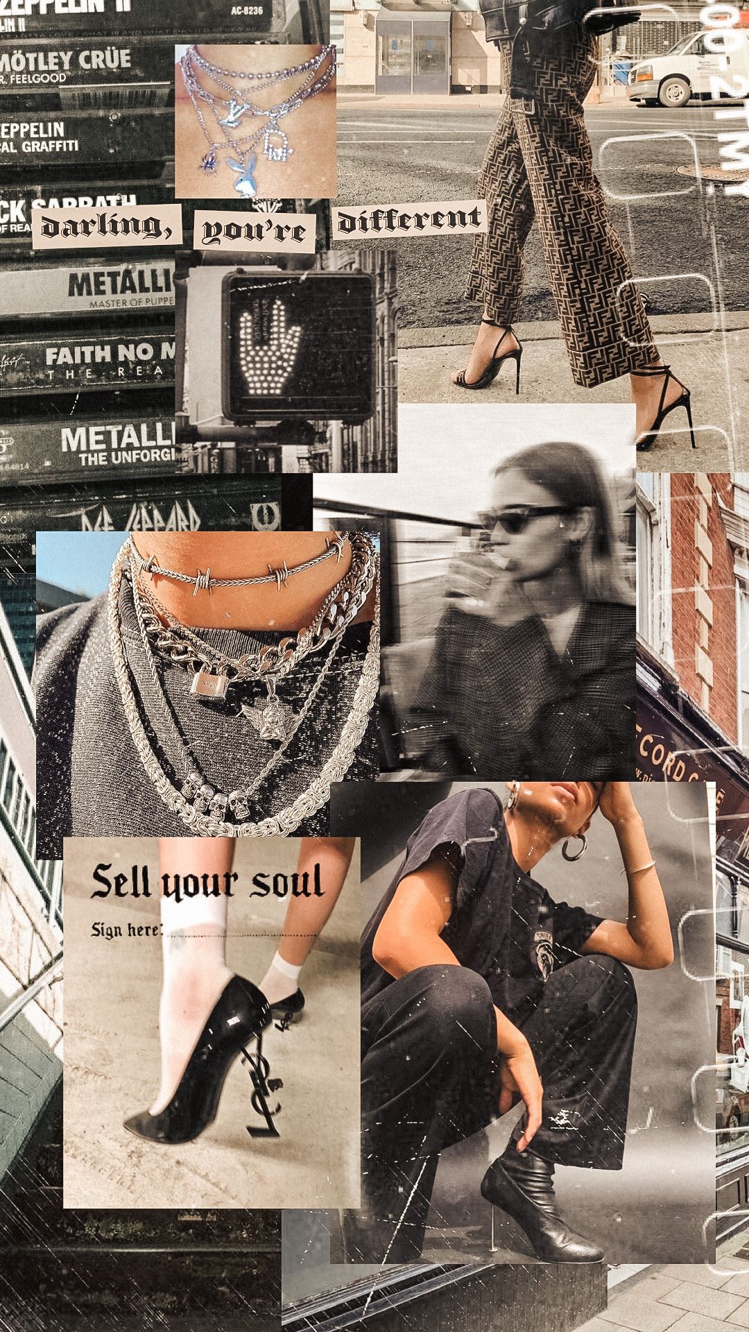 Fashion Aesthetic Collage Psiho Moodboard Mix Stock Photo 1648860844   Shutterstock