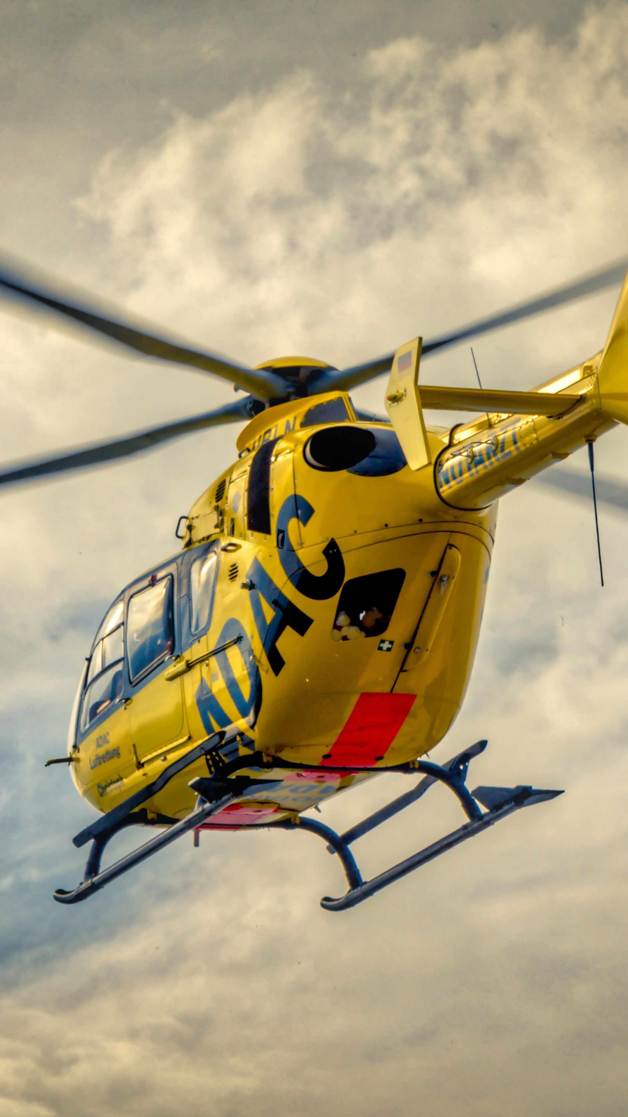 ADAC Rescue Helicopter 6K UHD Wallpaper