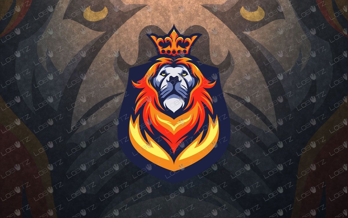 Breathtaking King Lion Mascot Logo. Lion eSports Logo. Esports logo, How to make logo, Lion logo