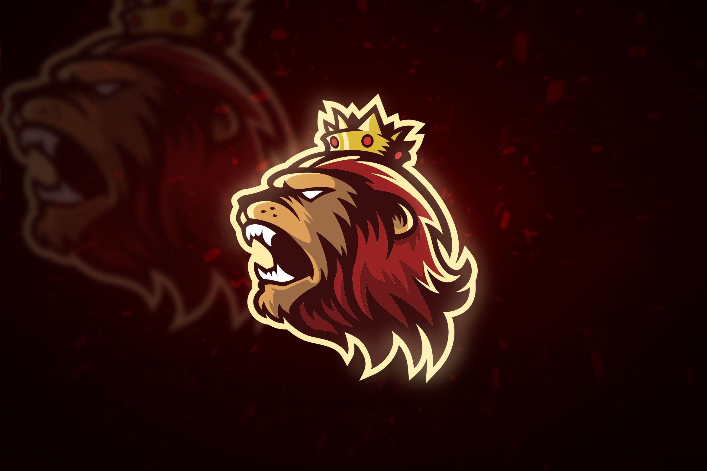 King Lion Mascot & Esport Logo. Logo design art, Game logo design, Mascot
