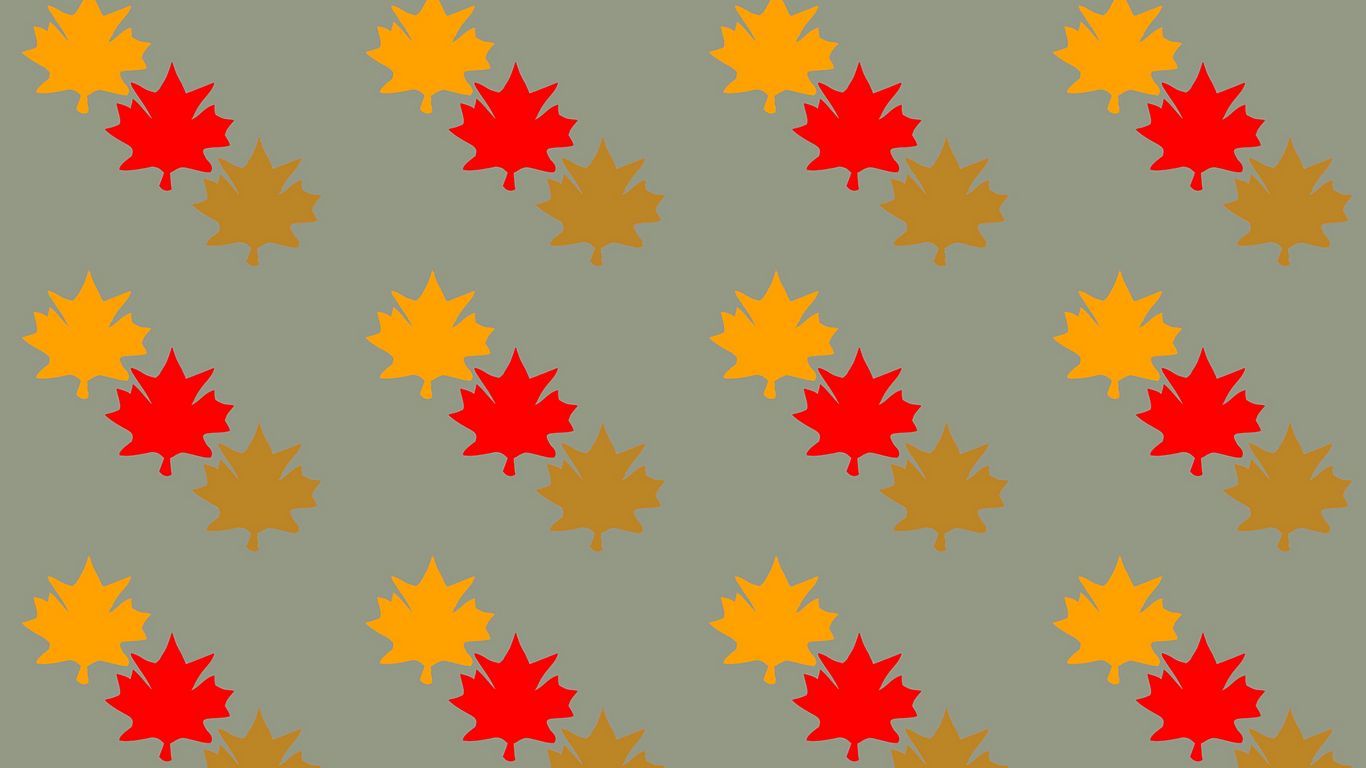 Download wallpapers 1366x768 leaves, maple, autumn, patterns, texture table...