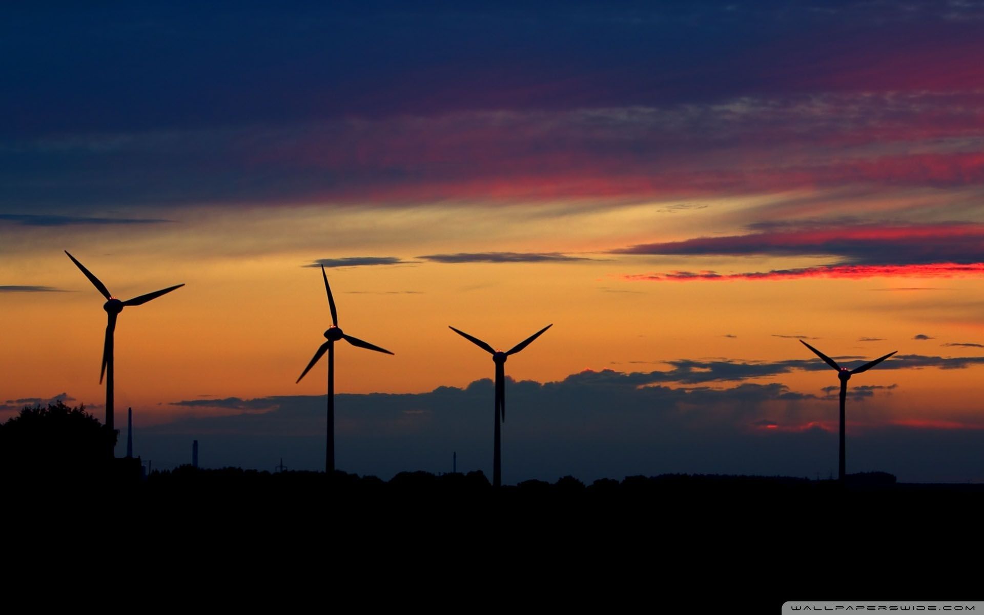 Wind Farm Sunset