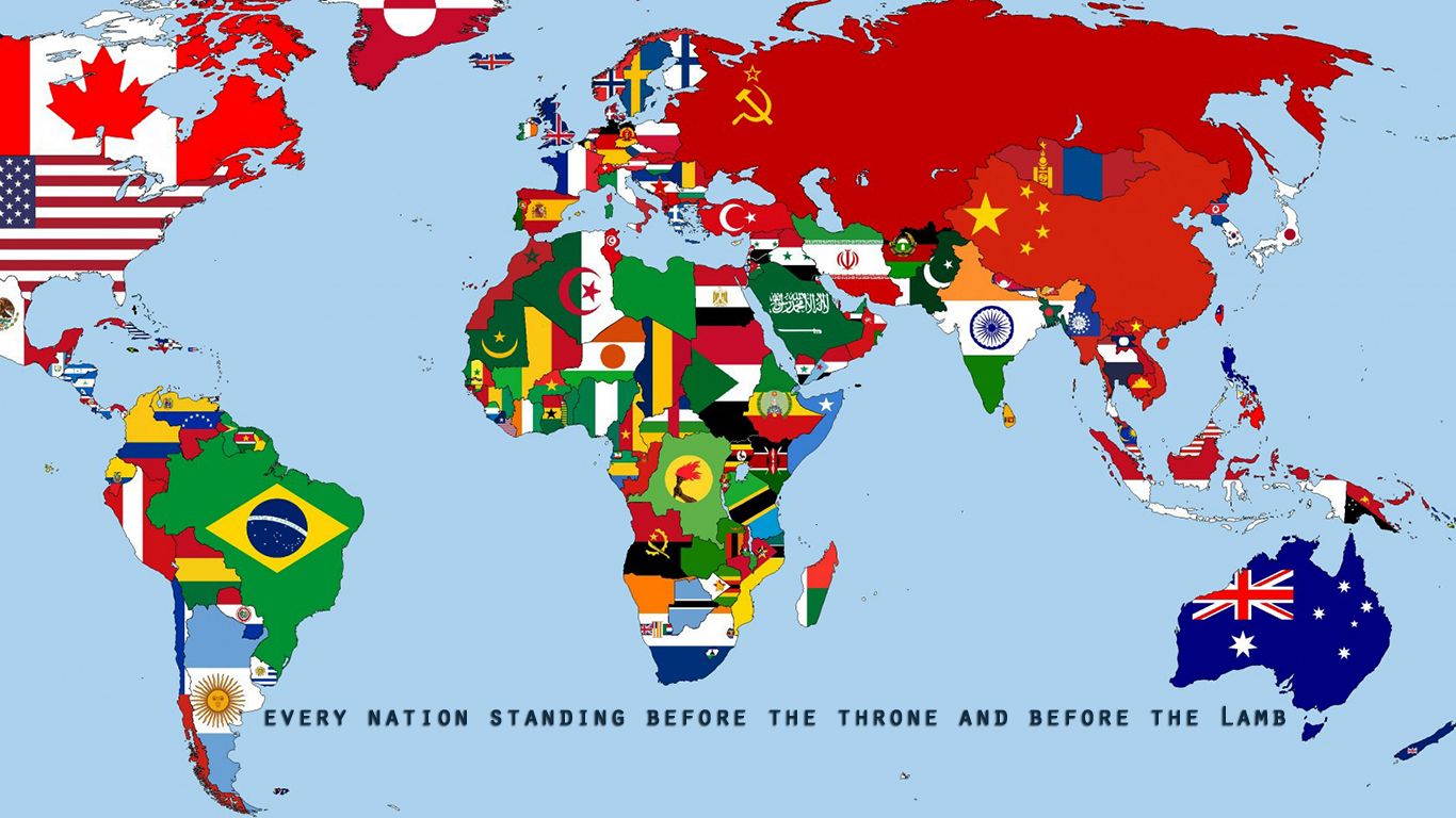 World Flag Map 2019