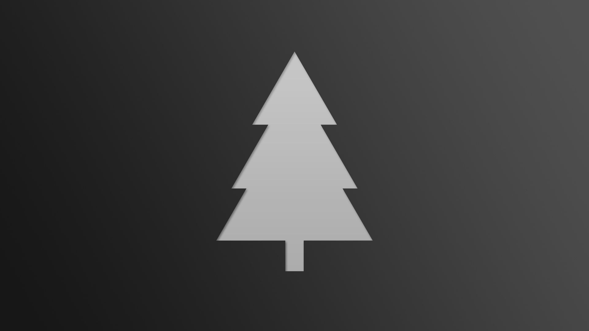 Christmas Minimalistic Wallpaper Black