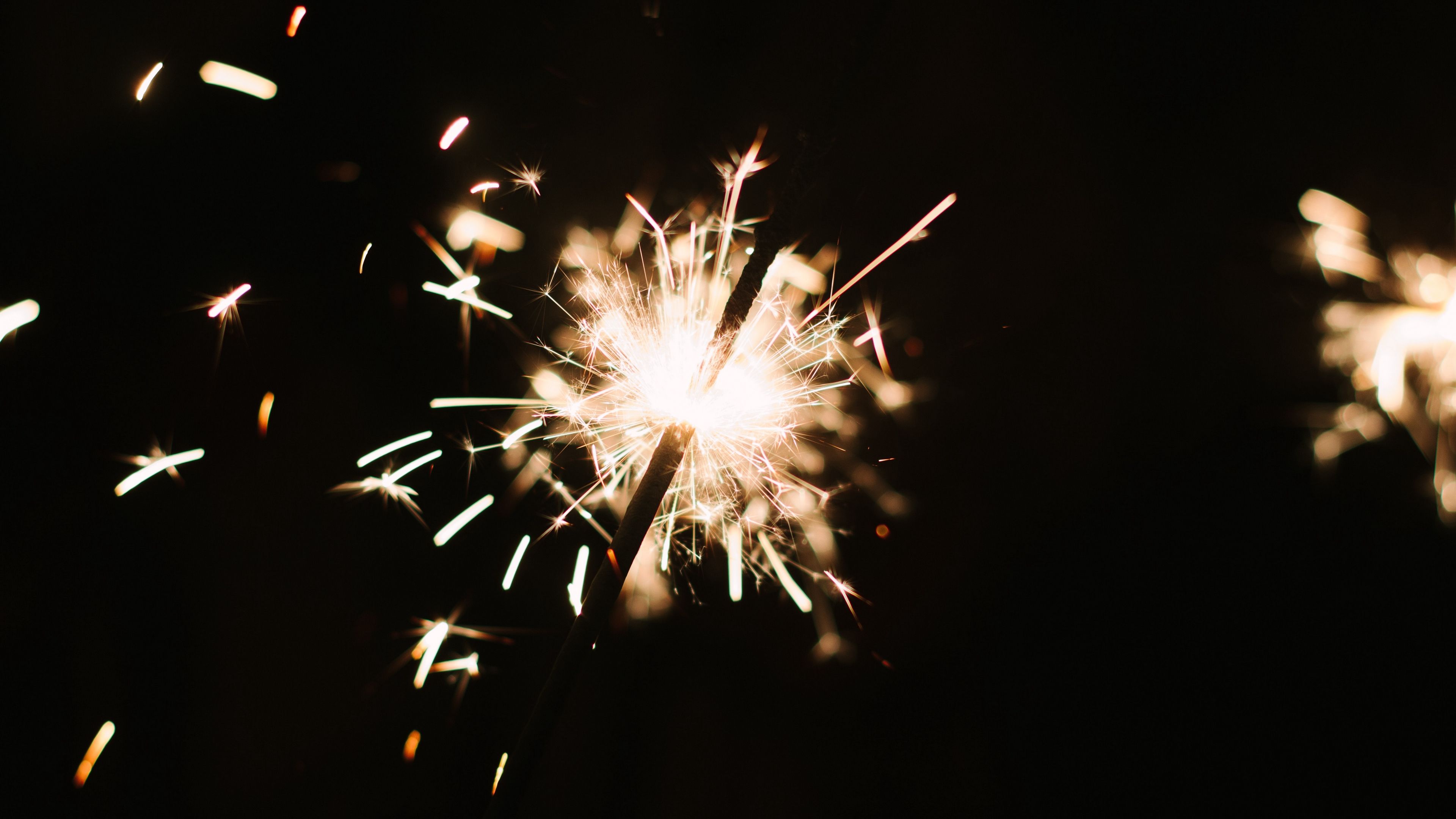 bengal fire, sparks, holiday, dark background 4k Sparks, Holiday, bengal fire. Fireworks picture, Fireworks photo, Fireworks image