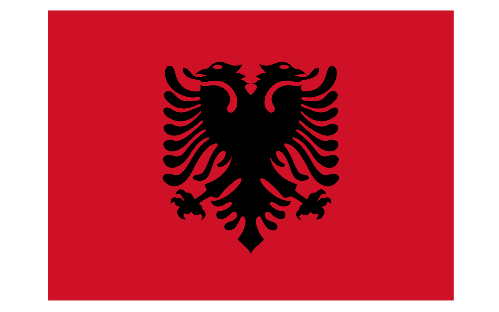 World Flags: Albania Flag HD Wallpaper