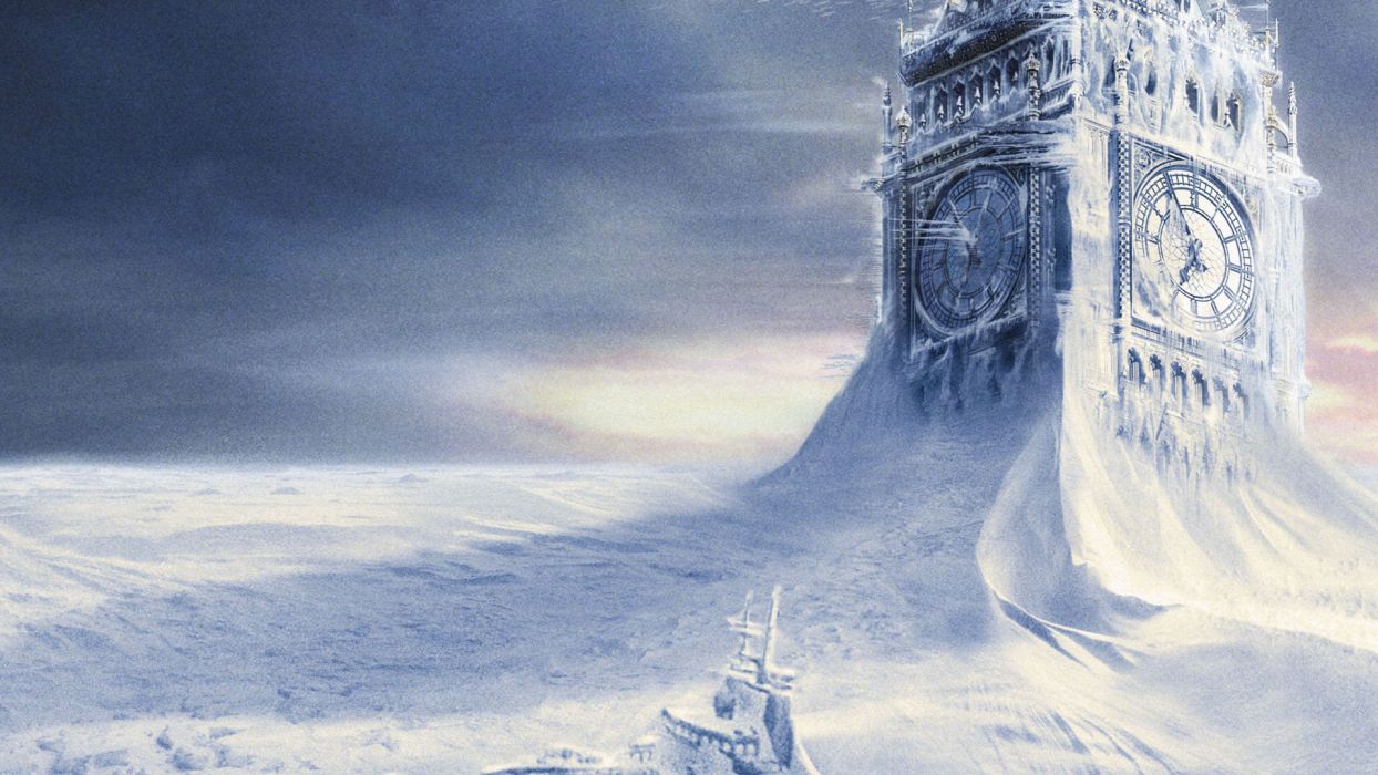 THE DAY AFTER TOMORROW Apocalyptic Winter Snow Ice Dark Sci Fi Wallpaperx1080