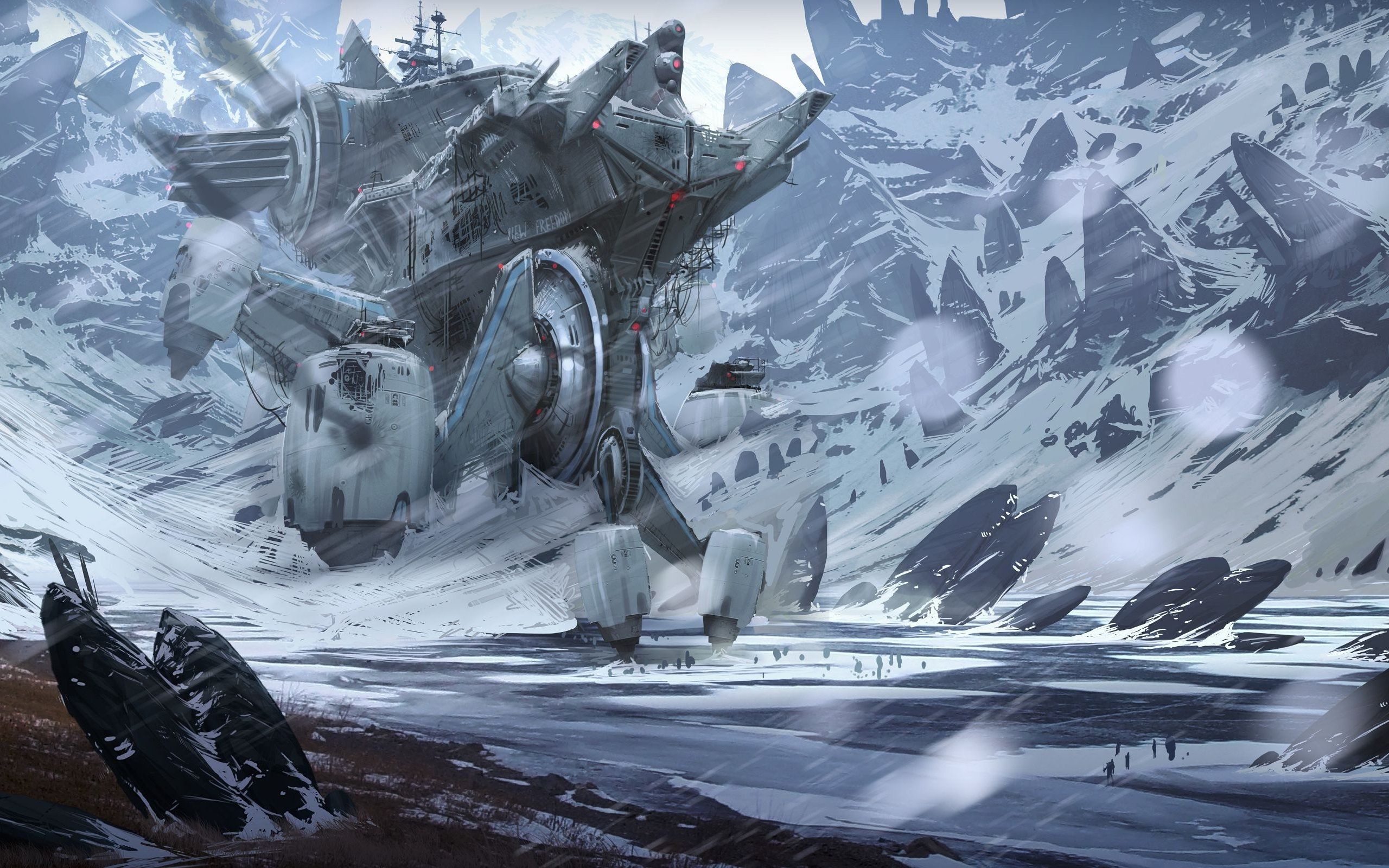 defiance game mmo shooter sci fi winter snow wind mountain