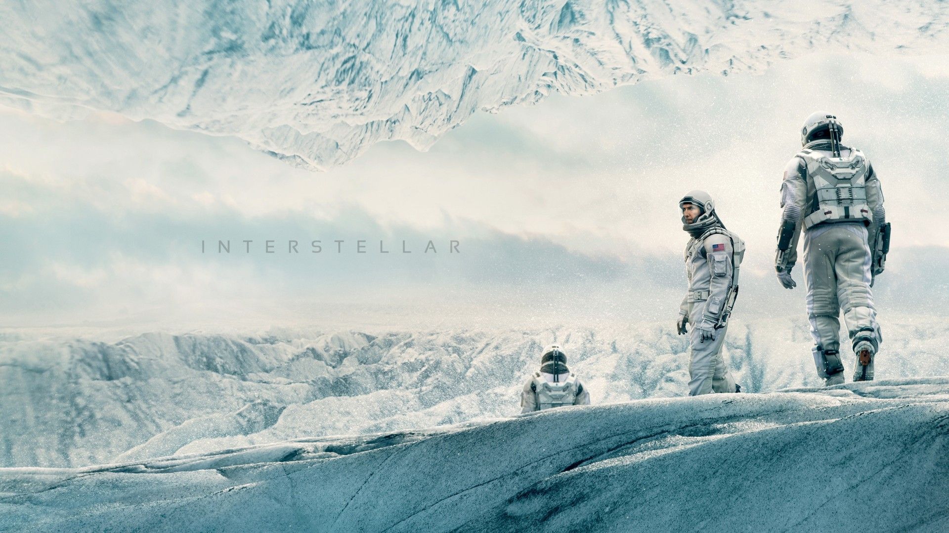 Wallpaper Interstellar, movie, matthew mcconaughey, space suit, snow, winter, white, sky, Movies