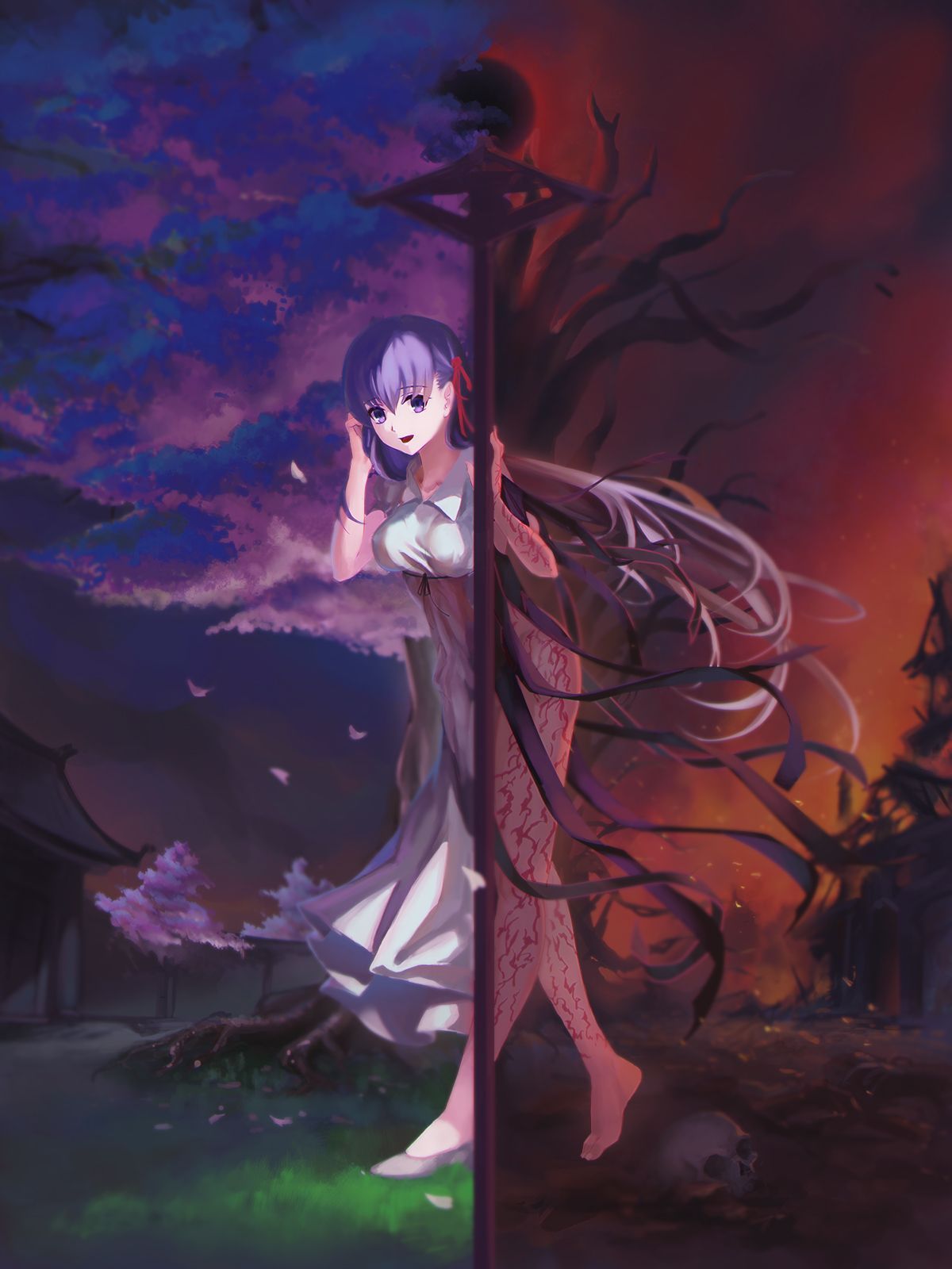 Dark Sakura Matou Sakura. Fate stay night sakura, Anime, Fate stay night movie