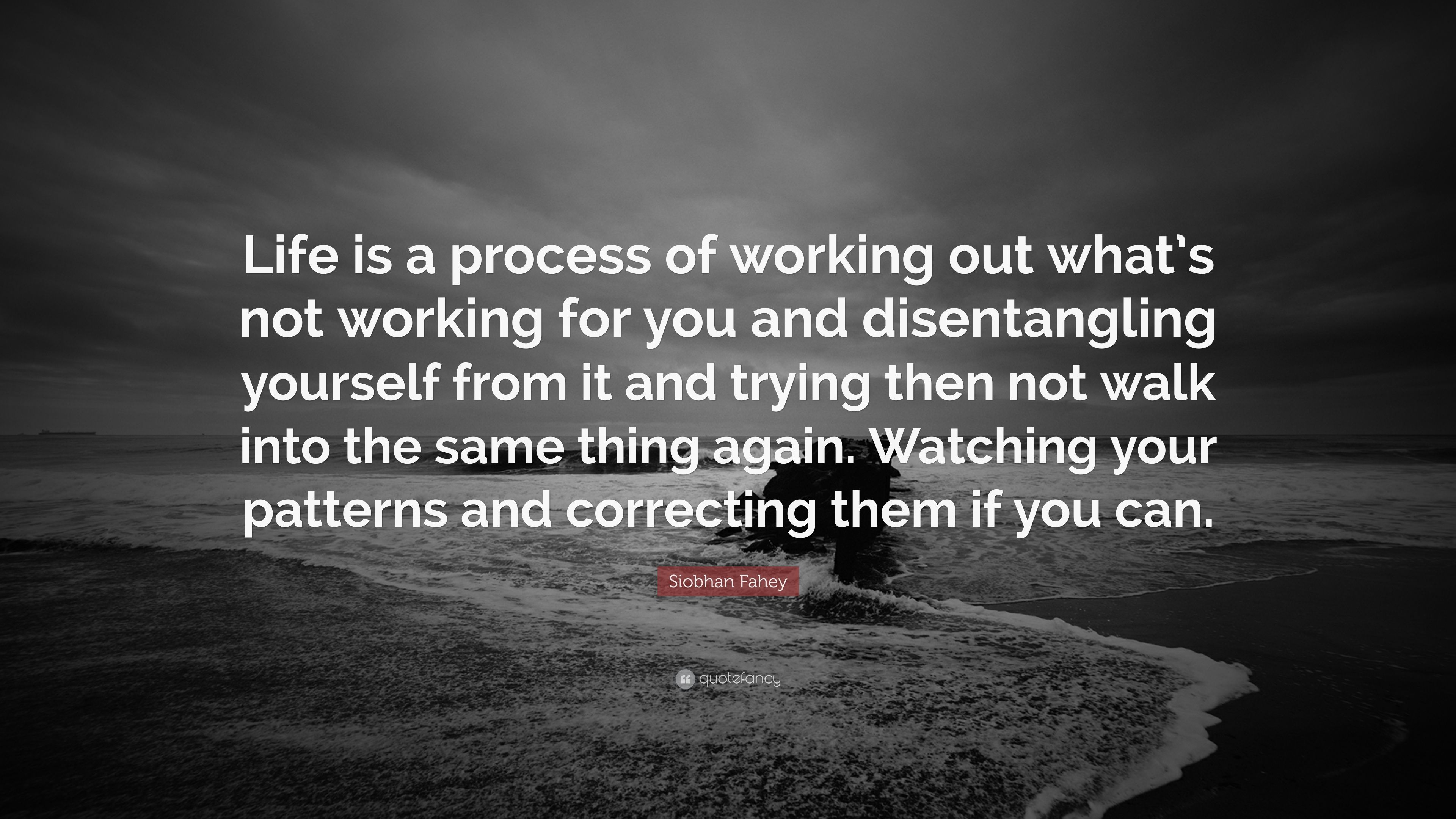 Siobhan Fahey Quote: “Life is a process of working out what's not working for you and disentangling yourself from it and trying then not walk .” (7 wallpaper)