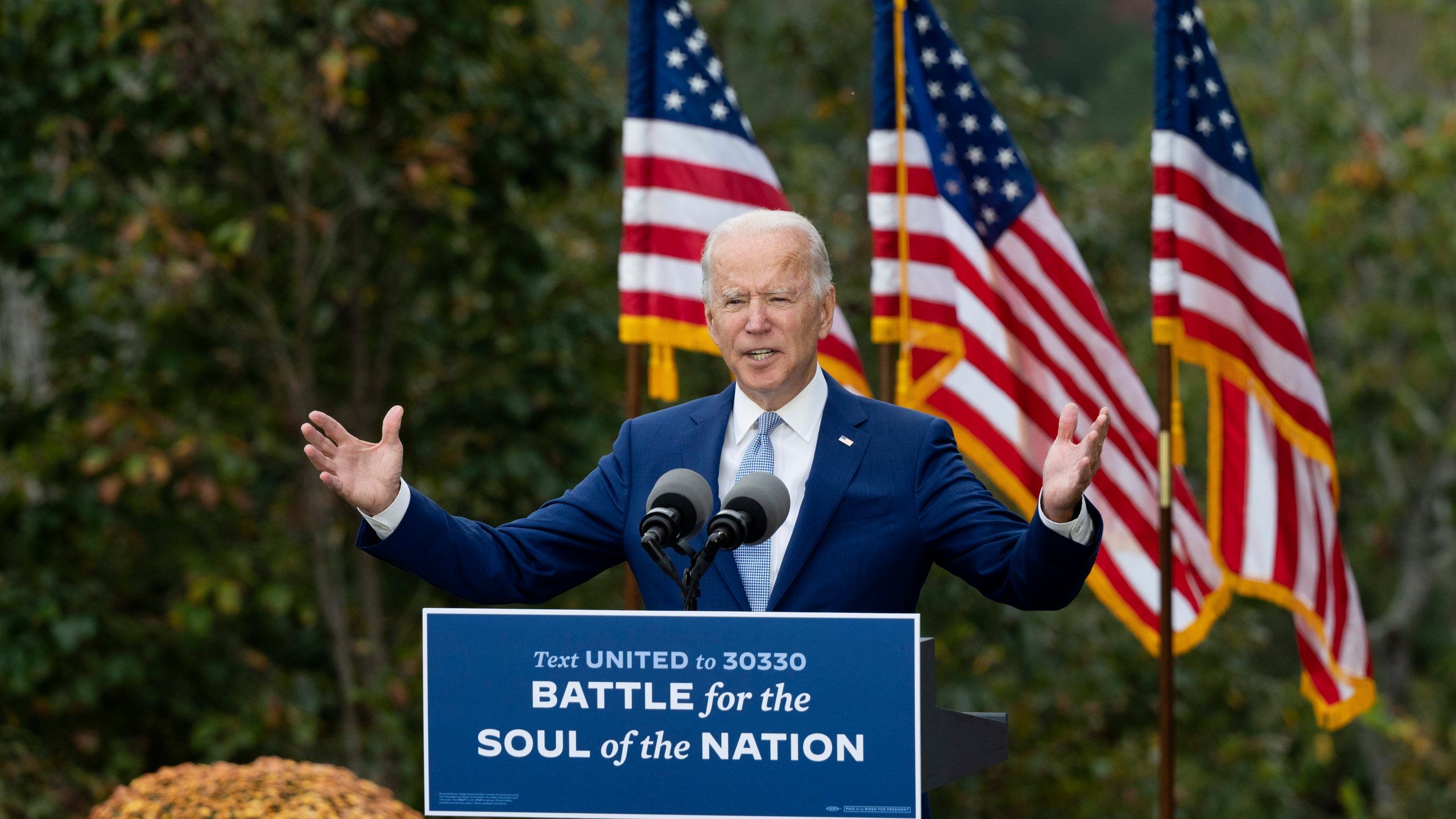 Joe Biden headed for historic margin in California, poll shows
