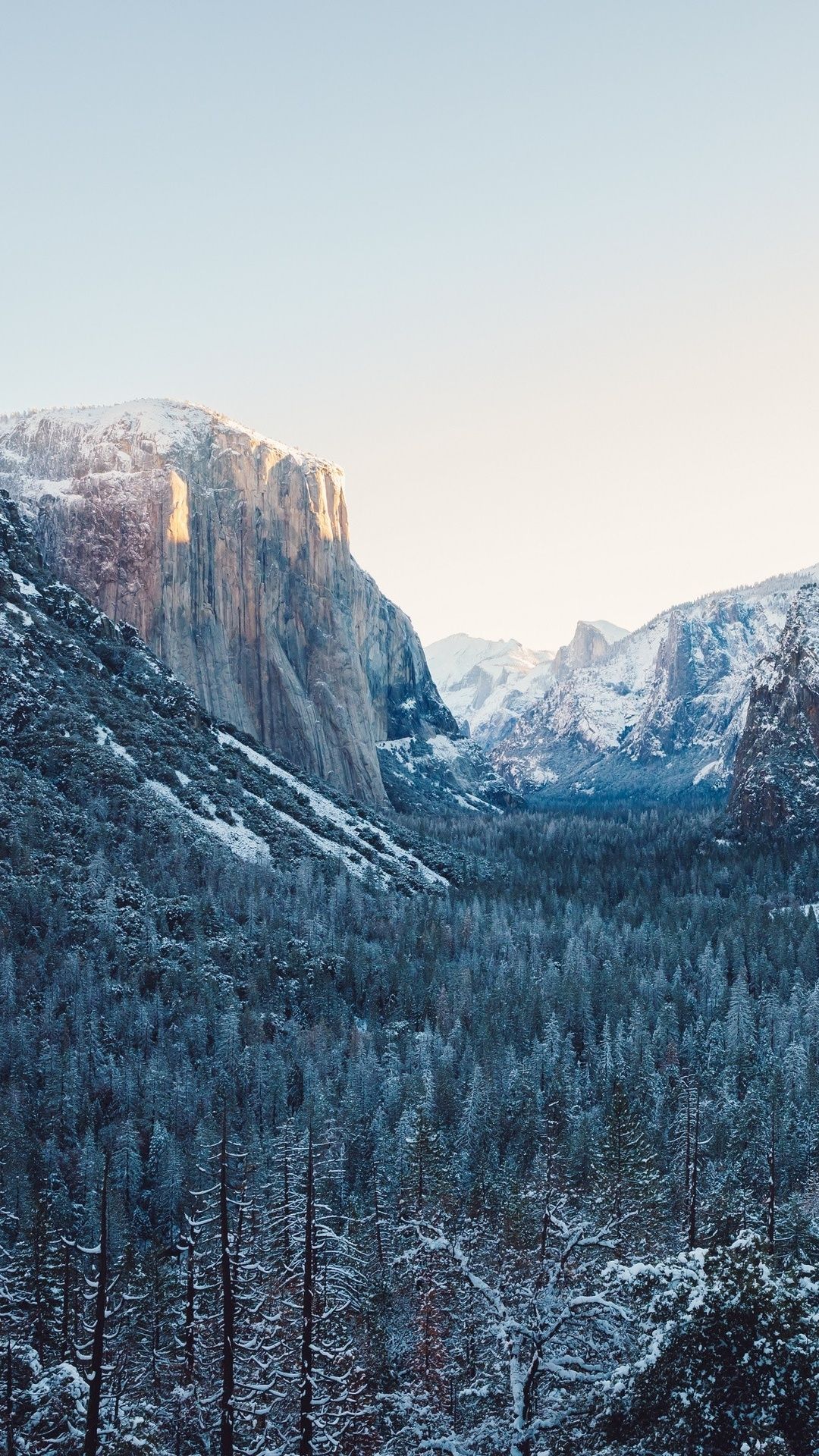 Yosemite Winter 4k iPhone 6s, 6 Plus, Pixel xl , One Plus 3t, 5 HD 4k Wallpaper, Image, Background, Photo and Picture